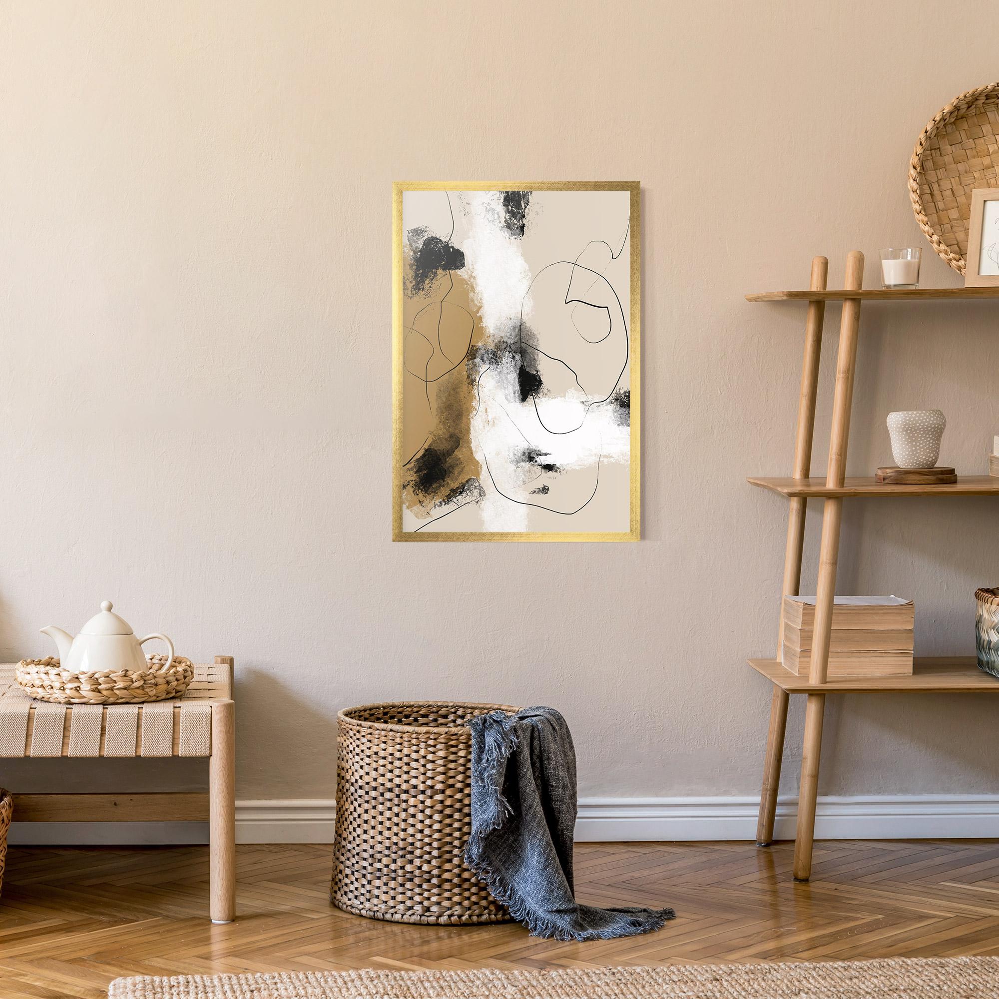 Keretezett Poszter Unique Acrylic Paintings mockup 9