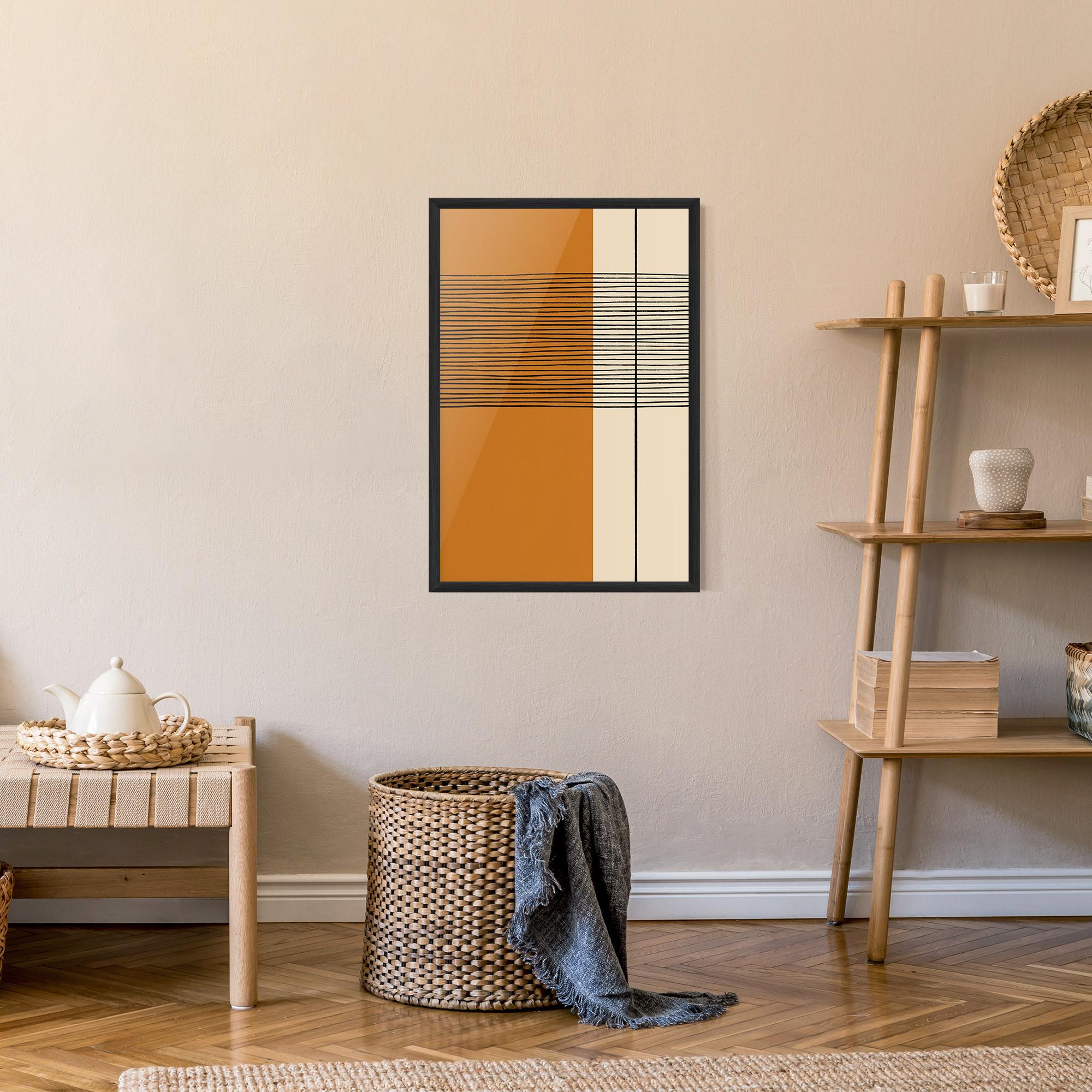 Keretezett Poszter Scandinavian Painting mockup 9