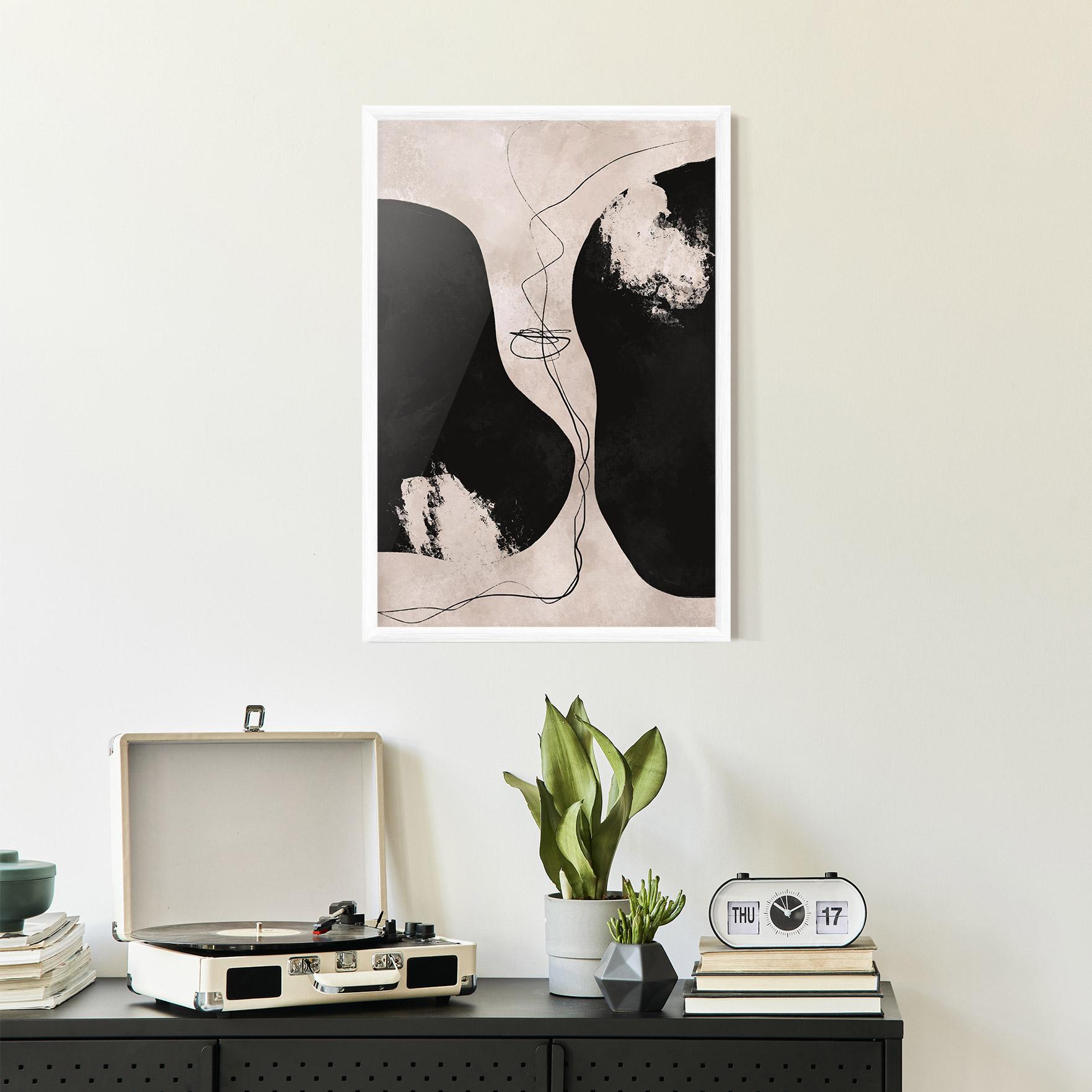 Keretezett Poszter Modern Brushstrokes mockup 2