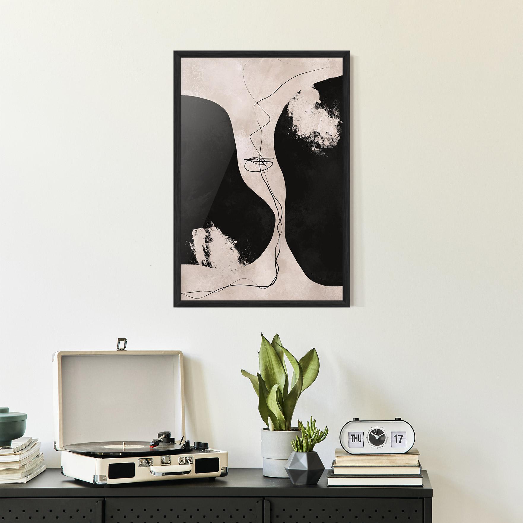 Keretezett Poszter Modern Brushstrokes mockup 2