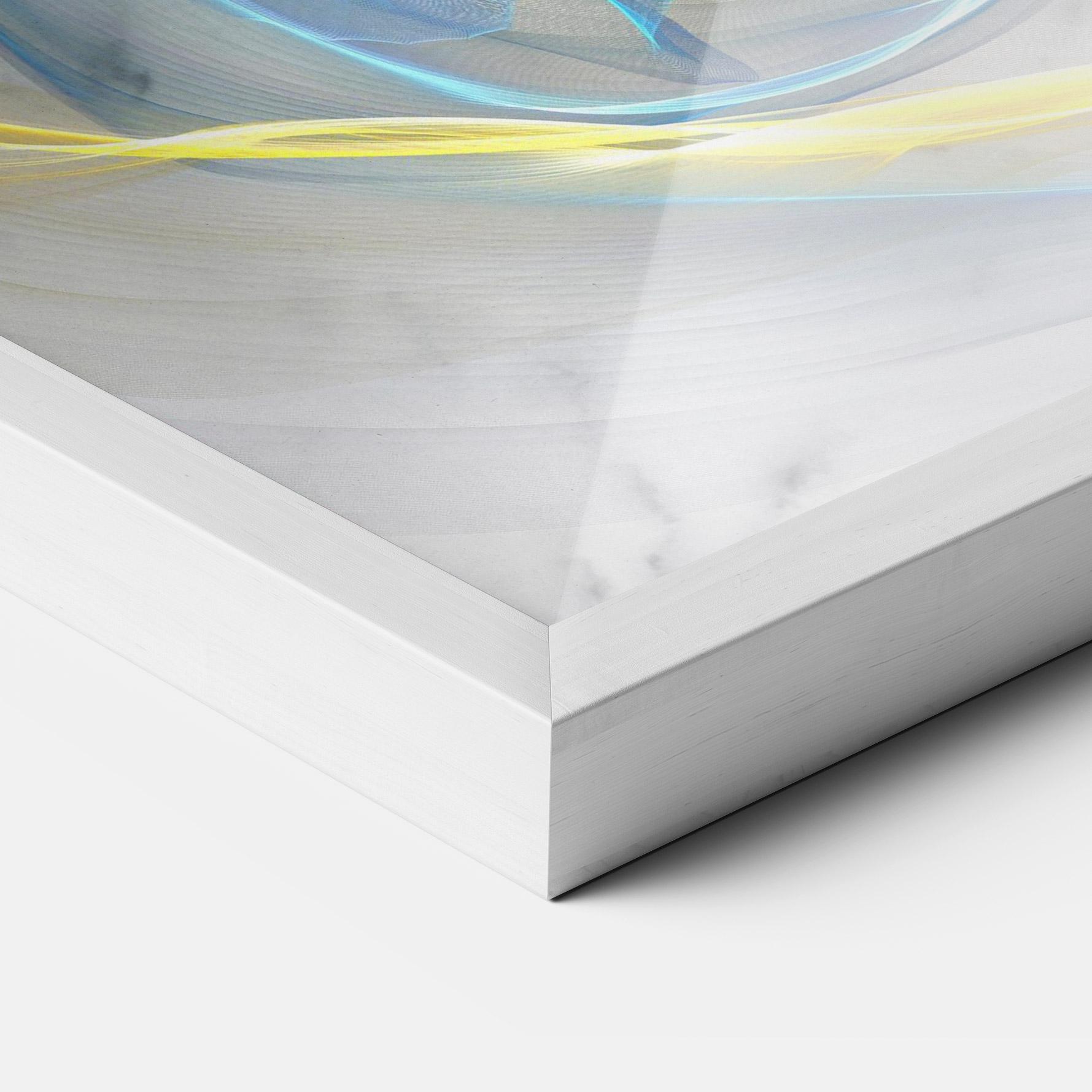 Keretezett Poszter Abstract Golden Landscape 2 mockup 3