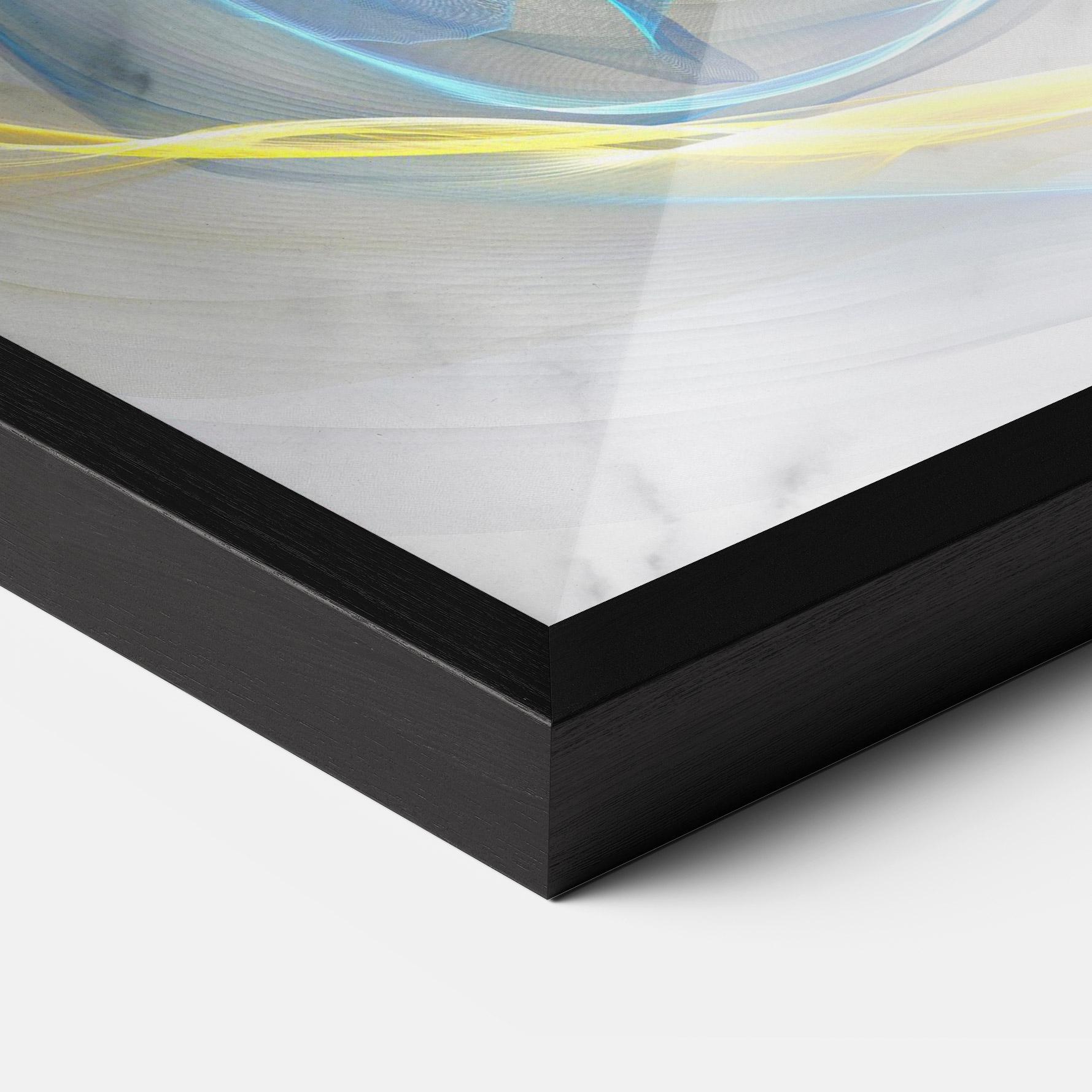 Keretezett Poszter Abstract Golden Landscape 2 mockup 3