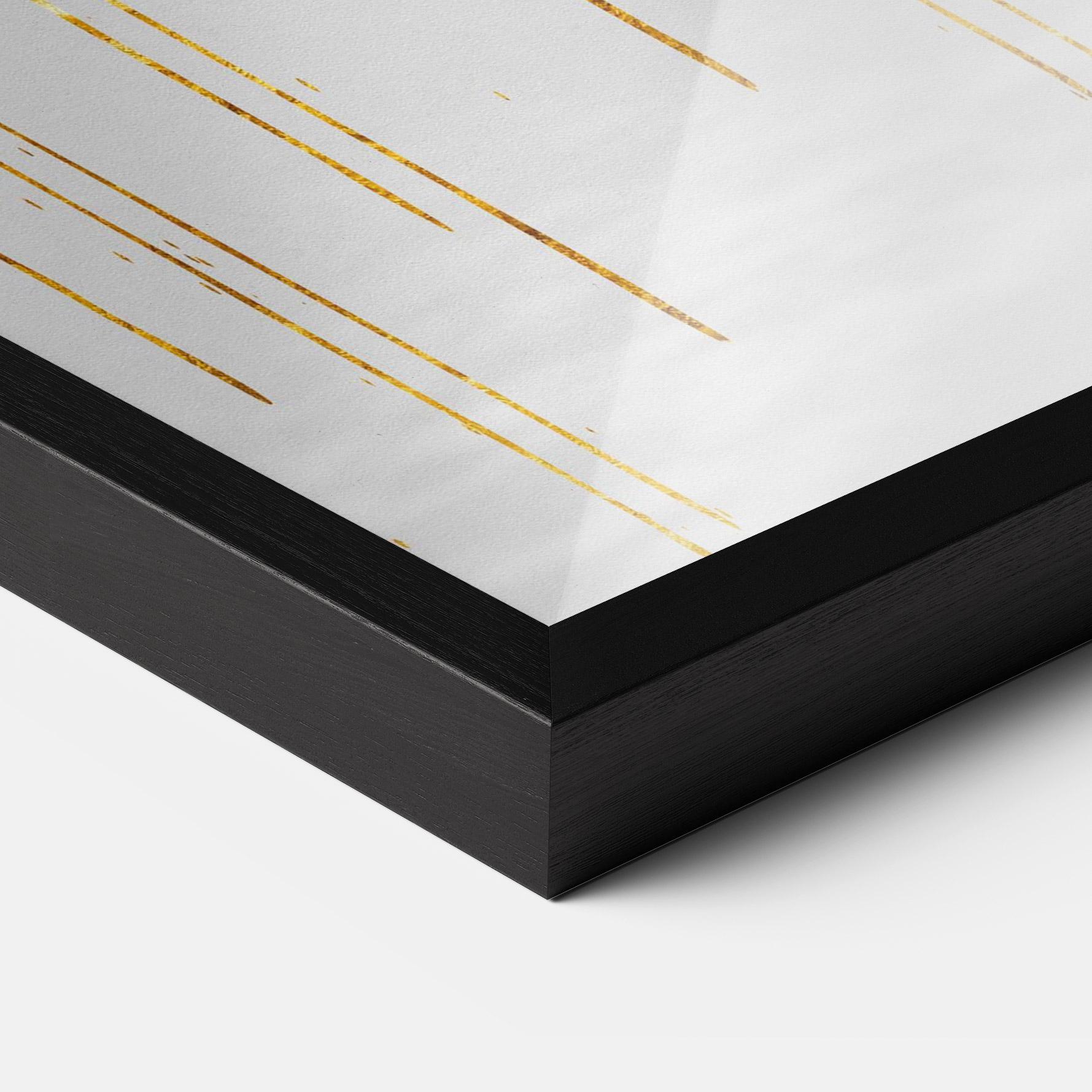 Keretezett Poszter Abstract Golden Landscape 3 mockup 3