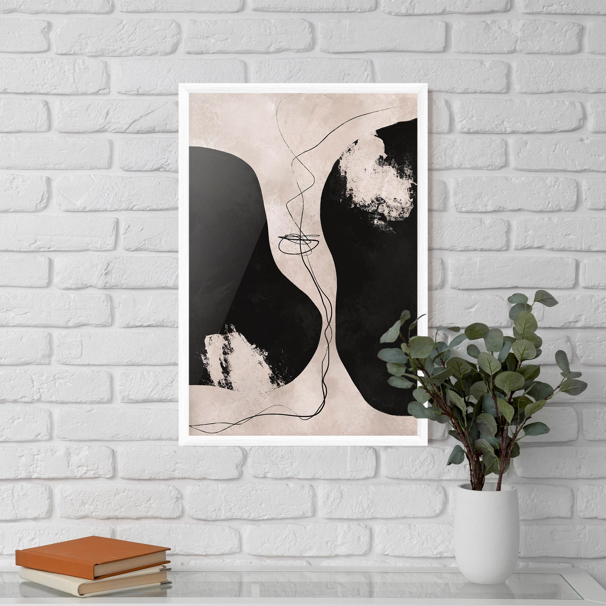 Keretezett Poszter Modern Brushstrokes mockup 5