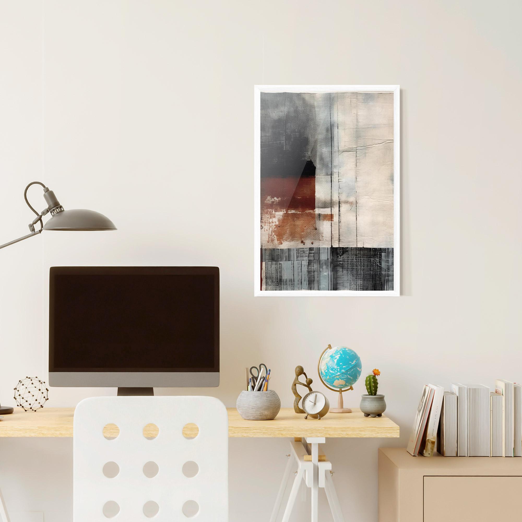 Keretezett Poszter Abstract Painting mockup 6