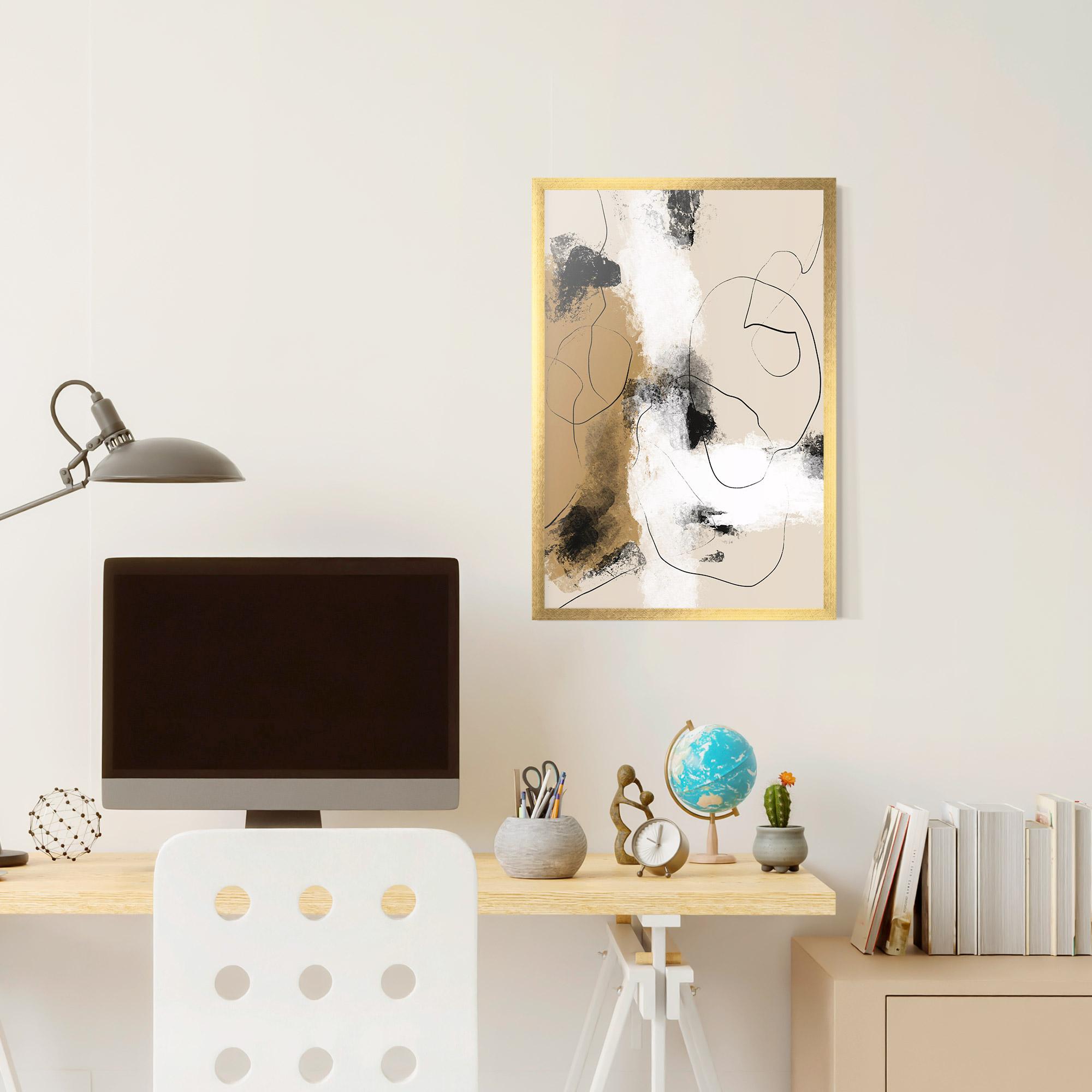 Keretezett Poszter Unique Acrylic Paintings mockup 6