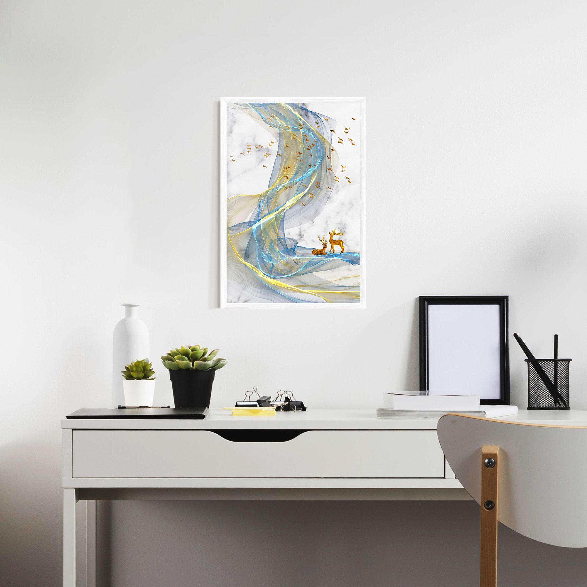 Abstract Golden Landscape 2 mockup 7