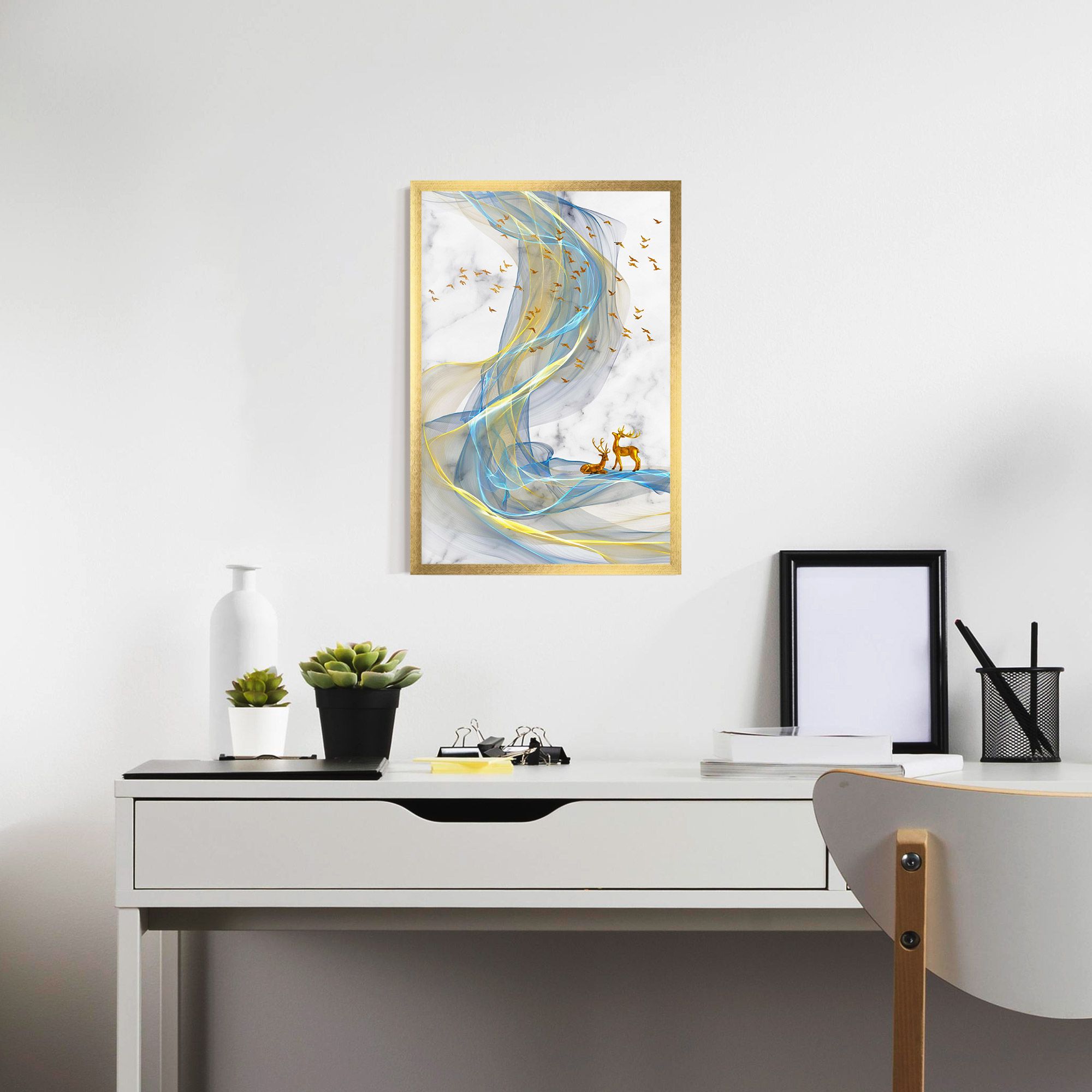 Abstract Golden Landscape 2 mockup 7