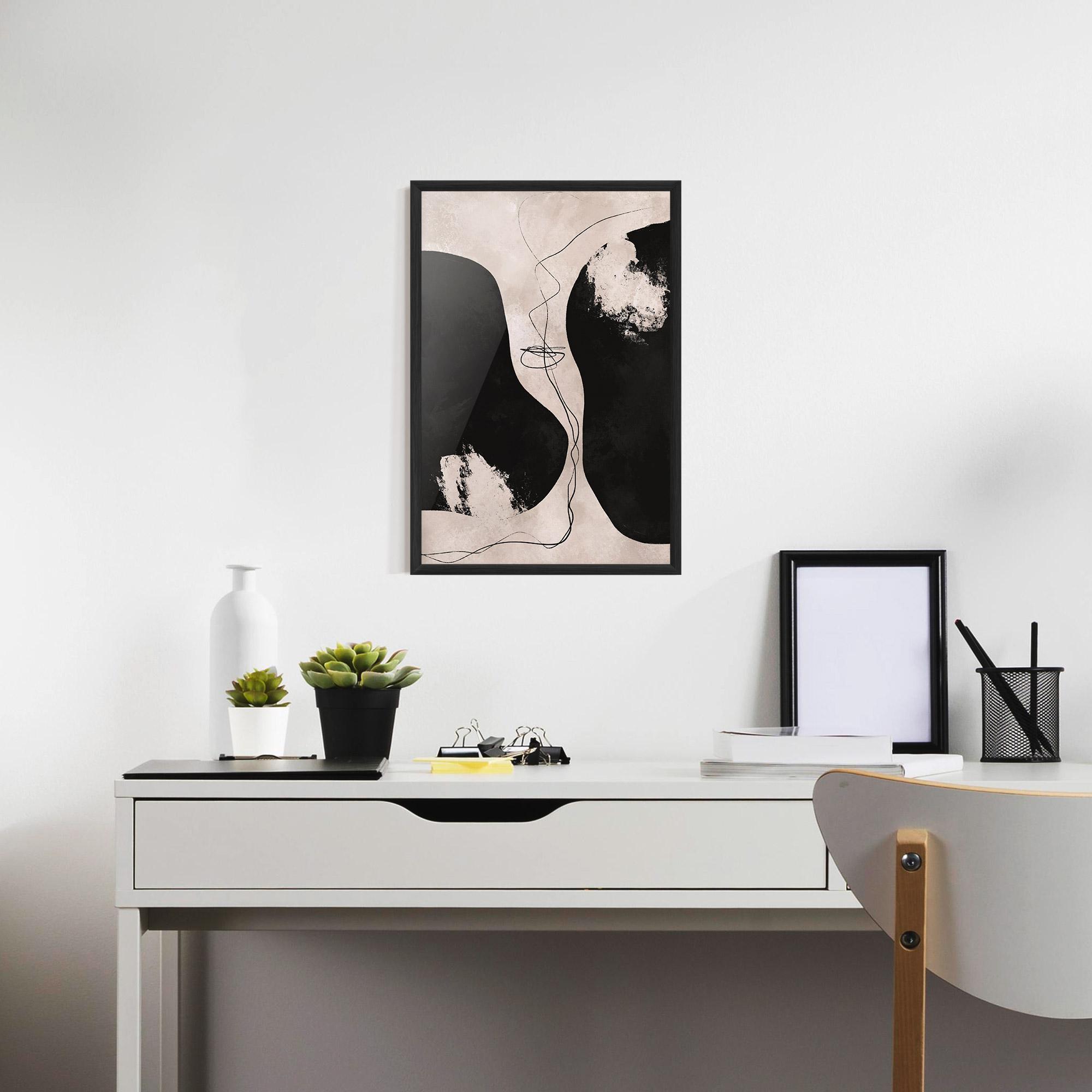 Keretezett Poszter Modern Brushstrokes mockup 7