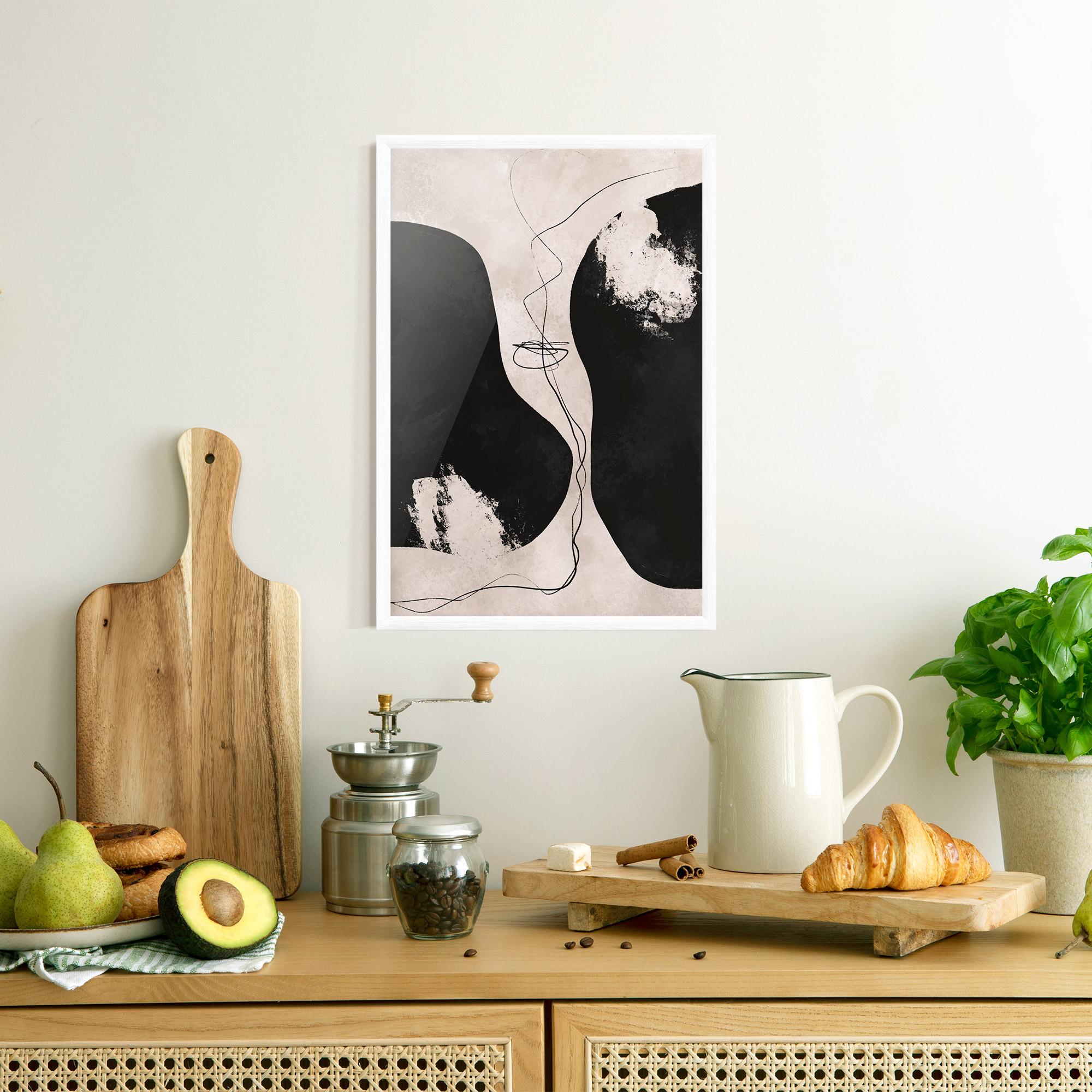 Keretezett Poszter Modern Brushstrokes mockup 8