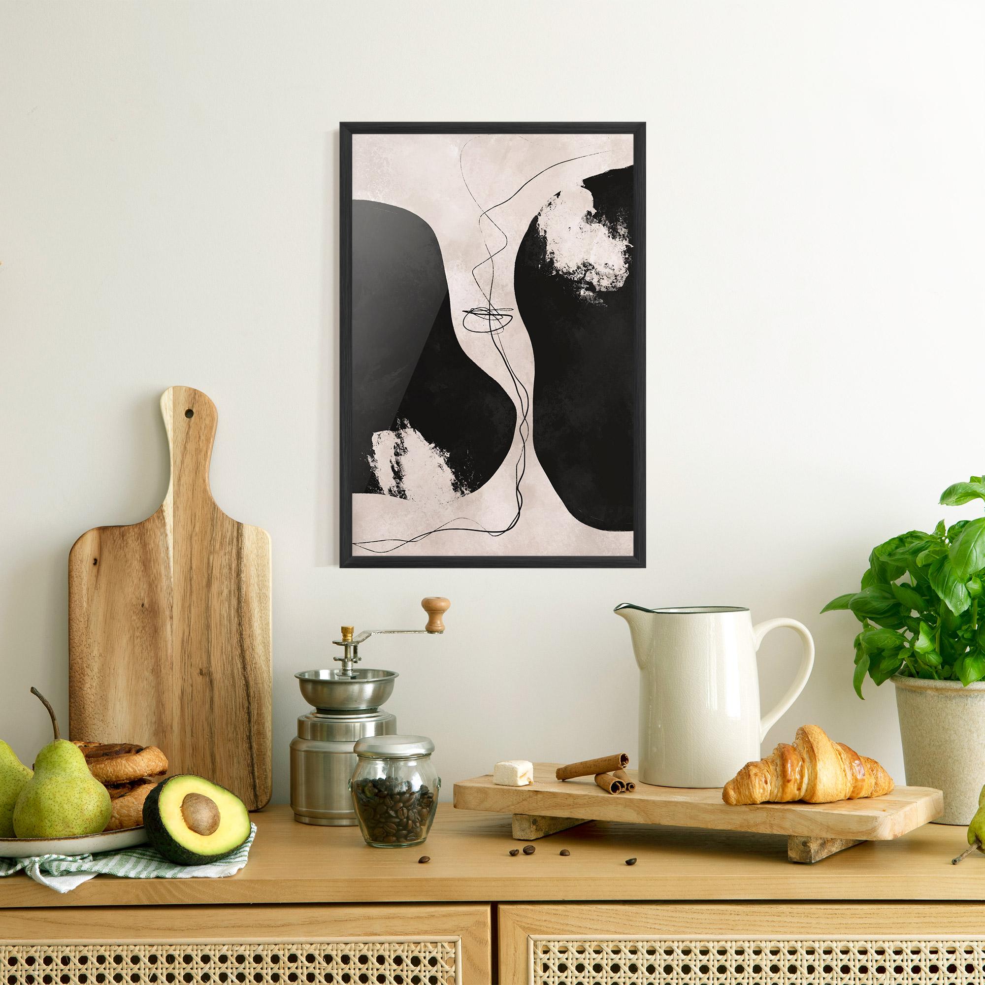 Keretezett Poszter Modern Brushstrokes mockup 8