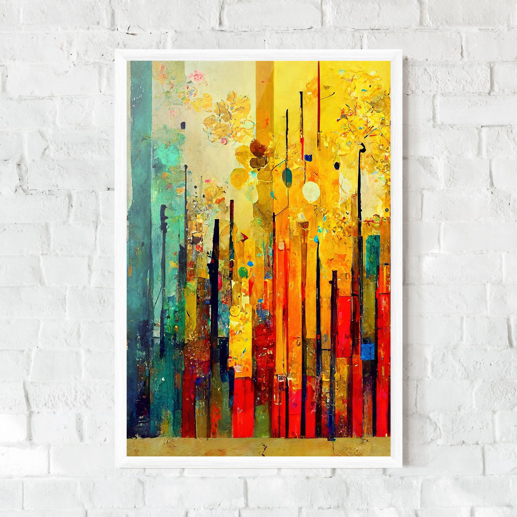 Black Lines On Yellow Light mockup 0