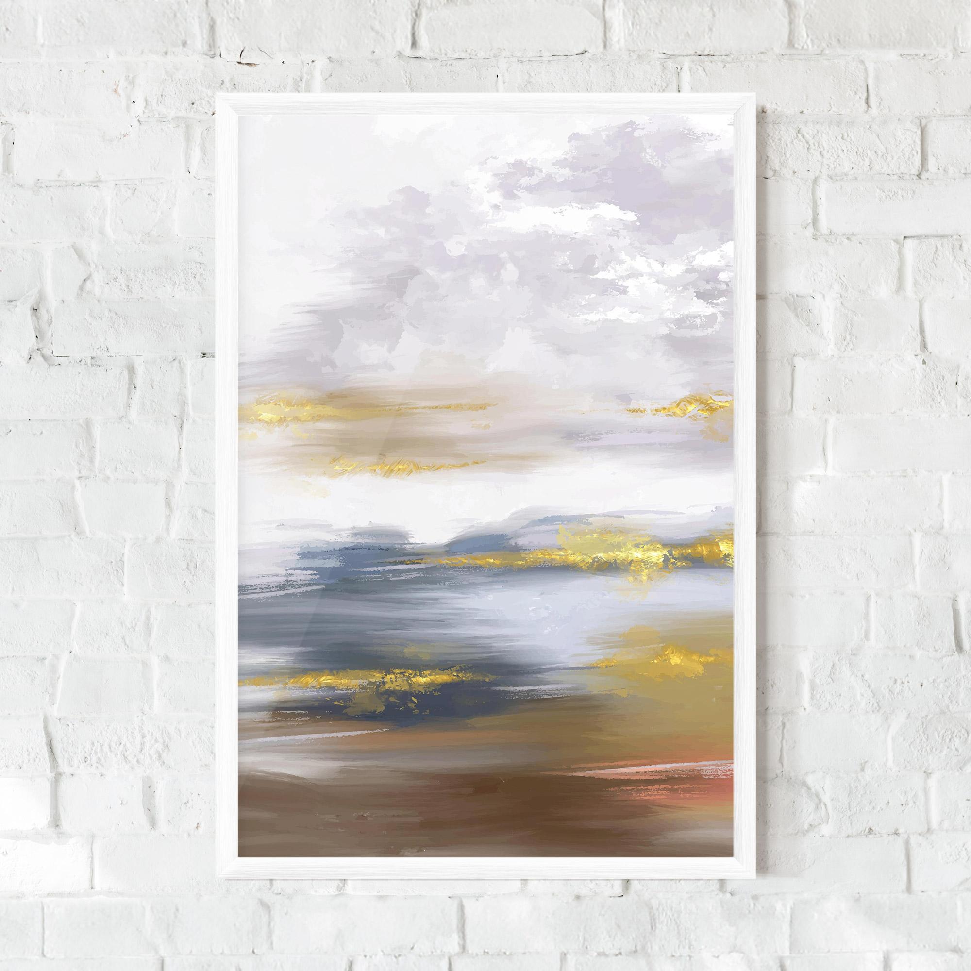 Keretezett Poszter Messy Gold Art mockup 0