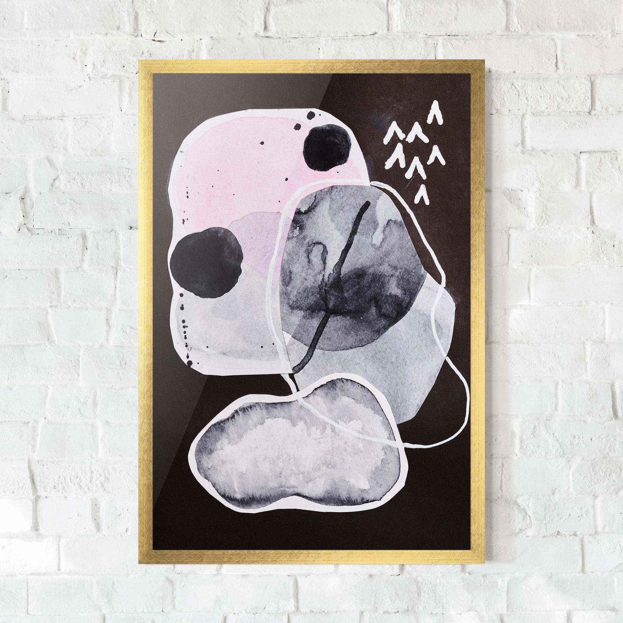 Keretezett Poszter Abstract Collage mockup 0