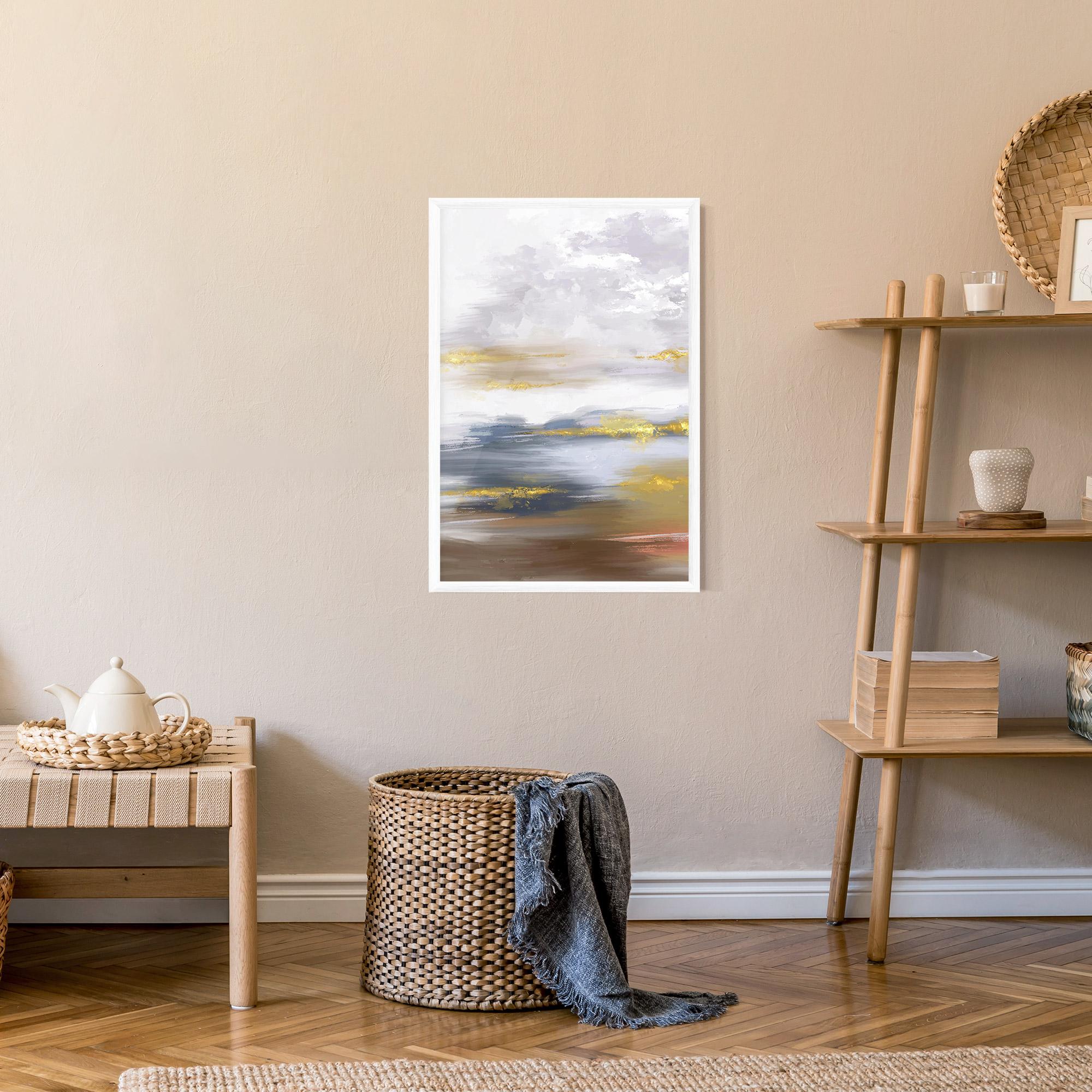 Keretezett Poszter Messy Gold Art mockup 9