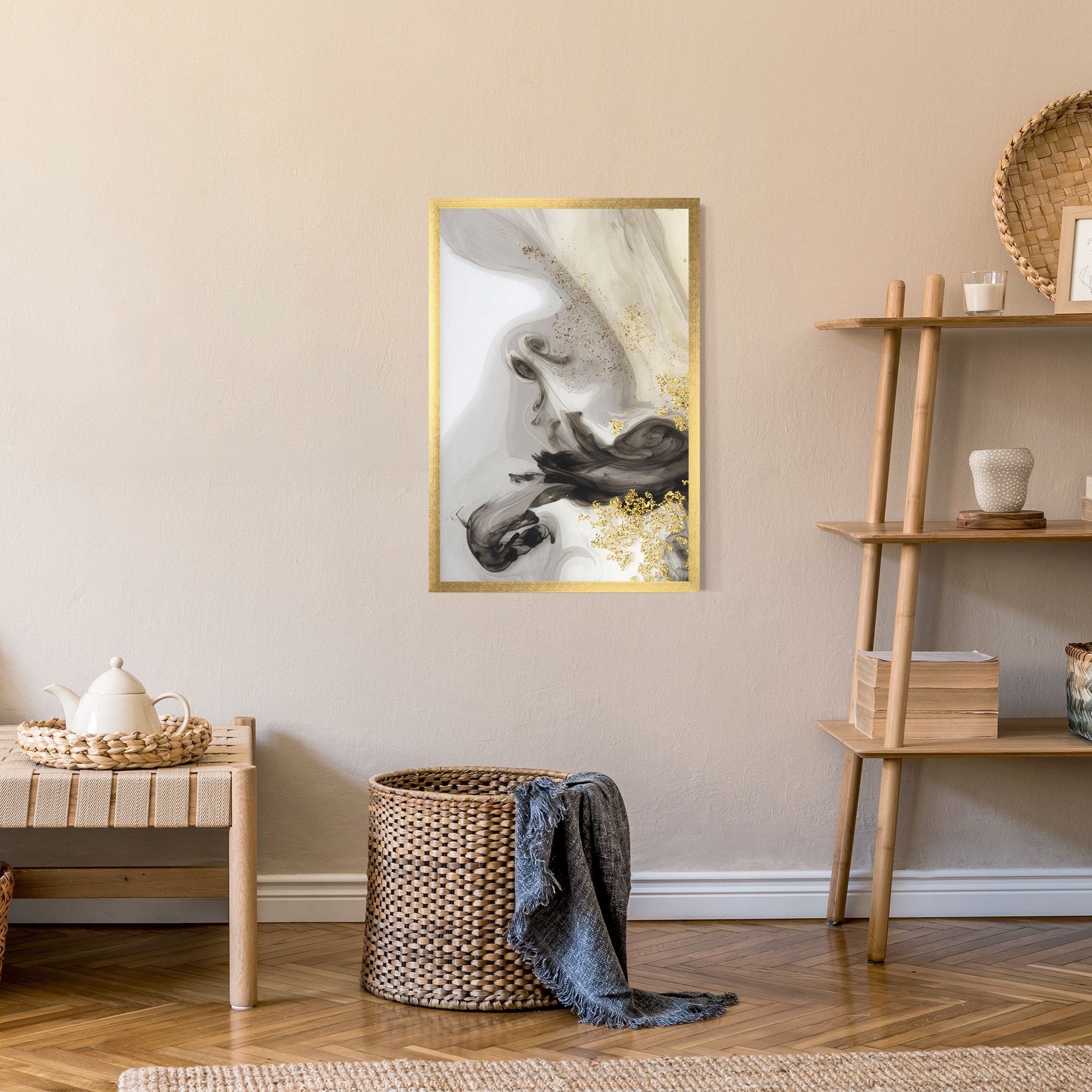 Gold Glitter Watercolor mockup 9