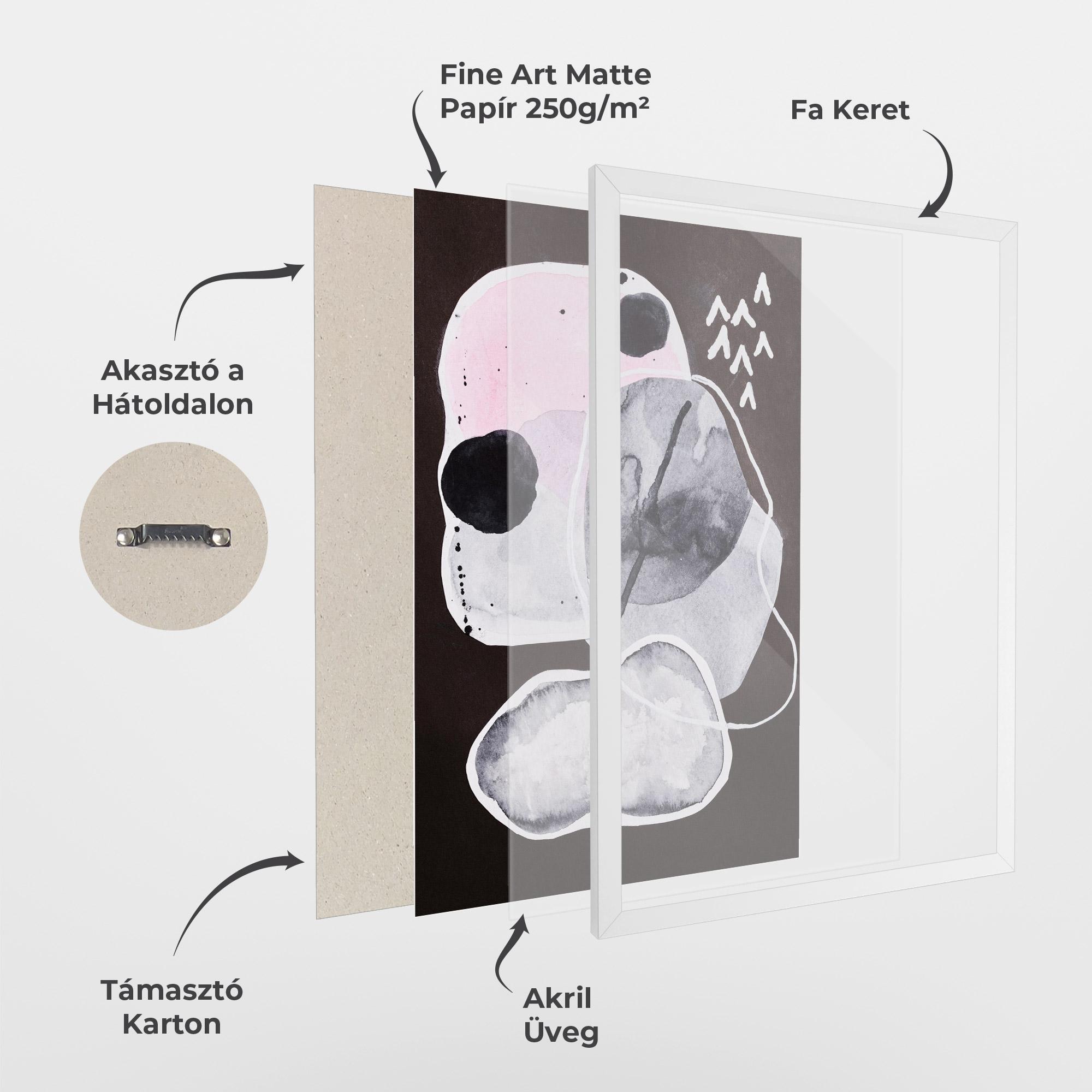 Keretezett Poszter Abstract Collage mockup 1