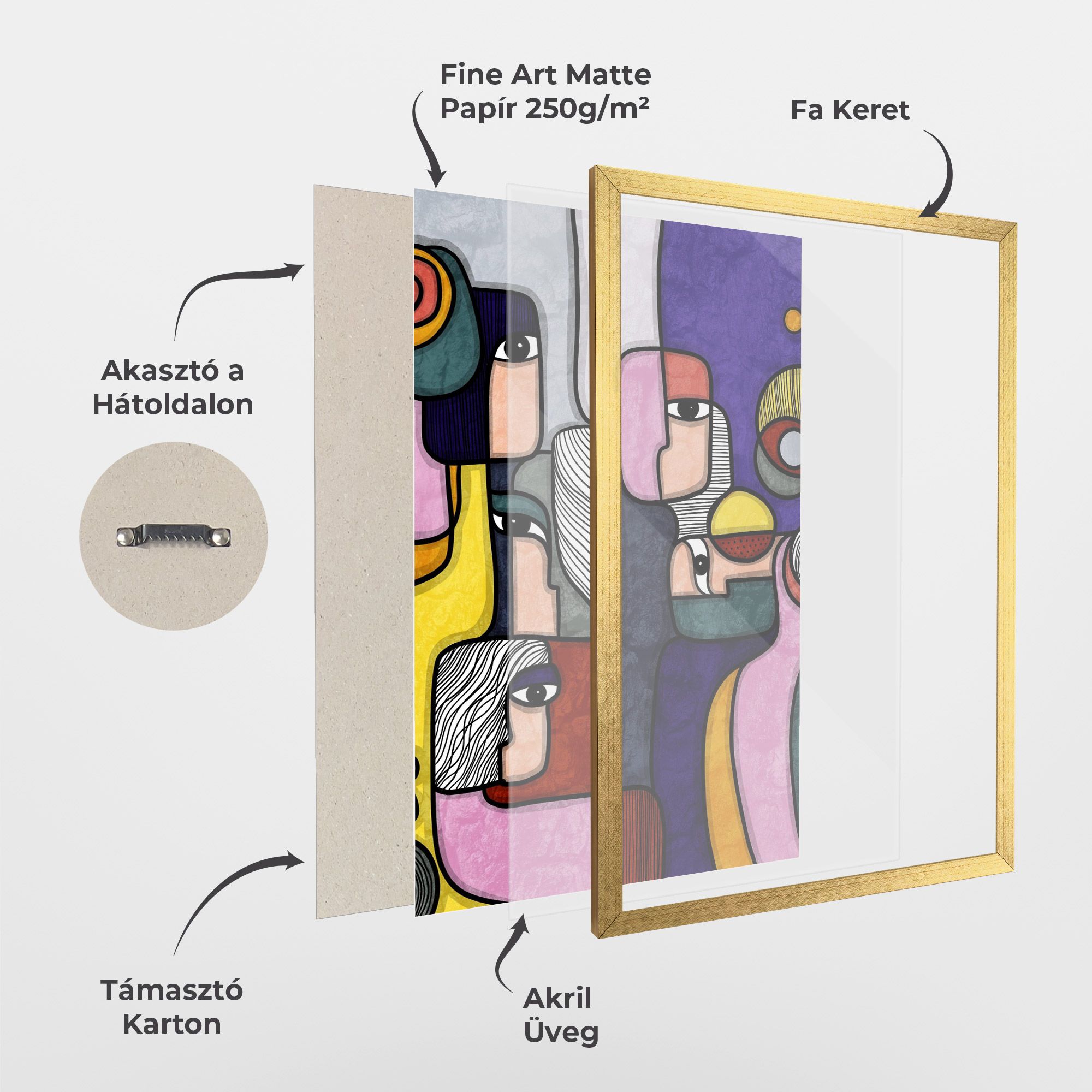 Abstract Looking Eyes mockup 1