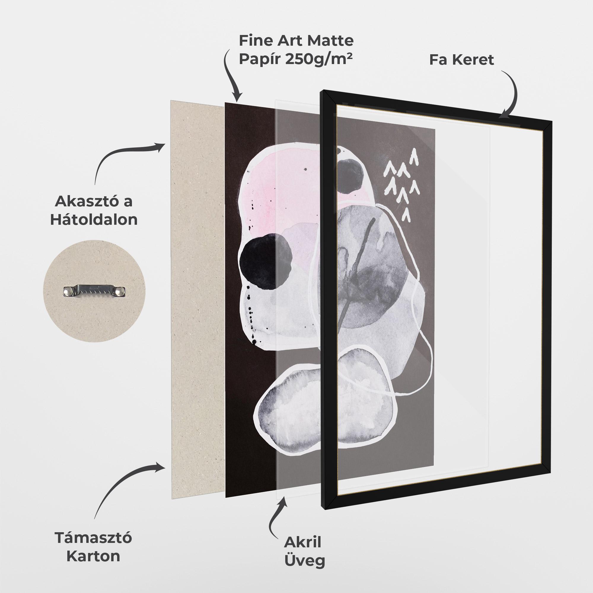 Keretezett Poszter Abstract Collage mockup 1