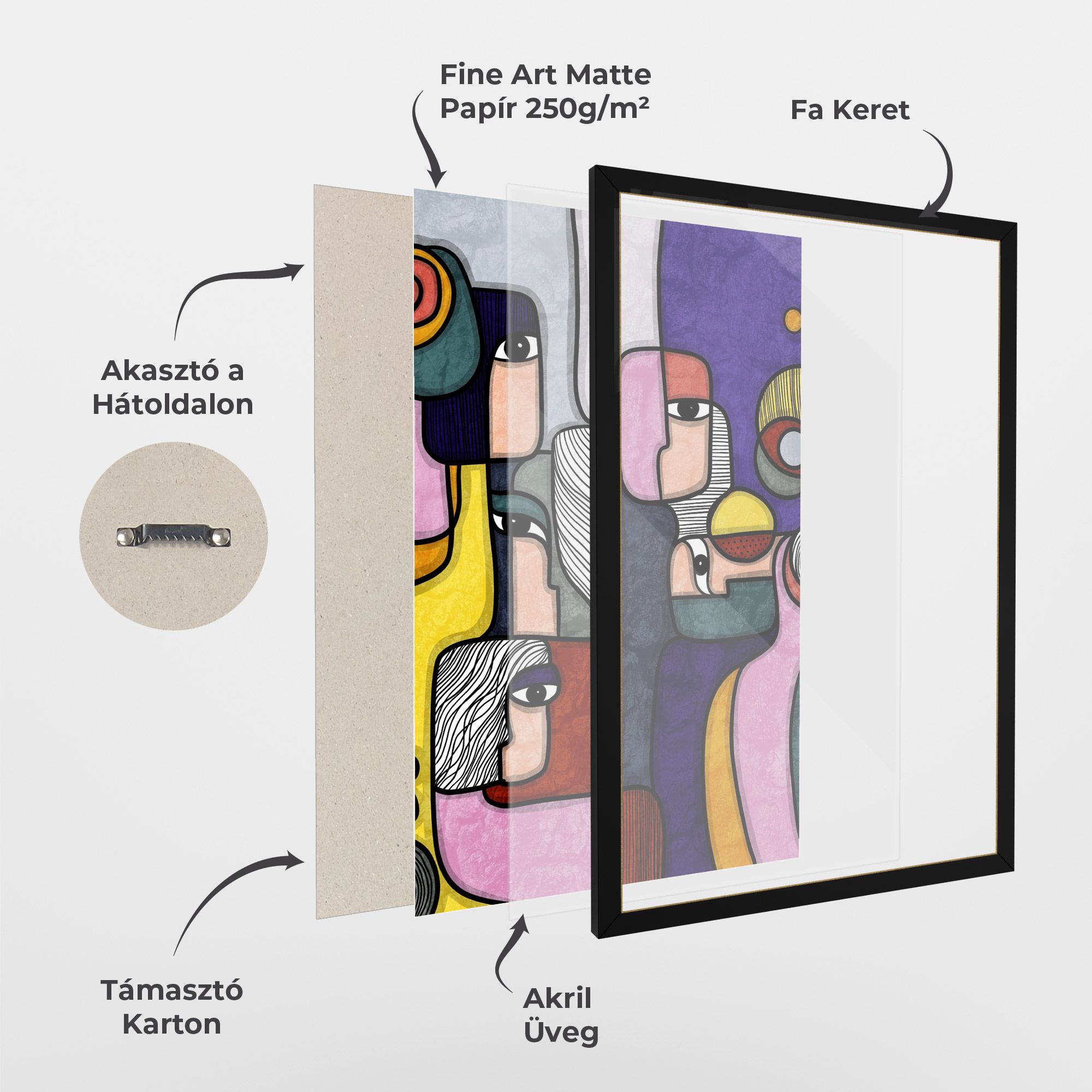 Abstract Looking Eyes mockup 1