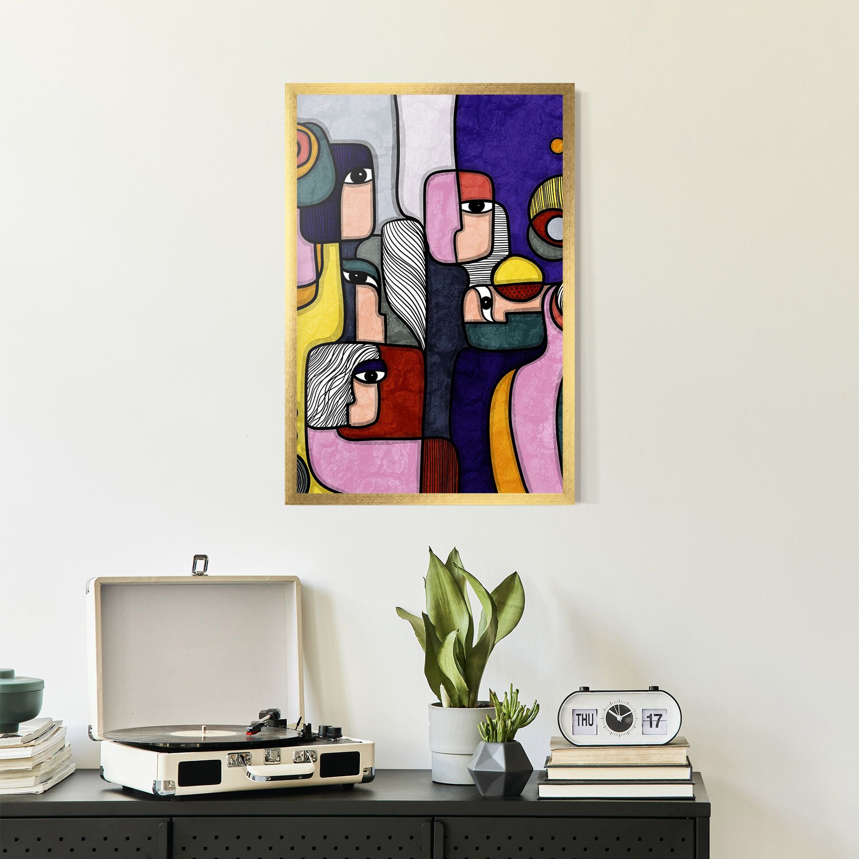 Abstract Looking Eyes mockup 2