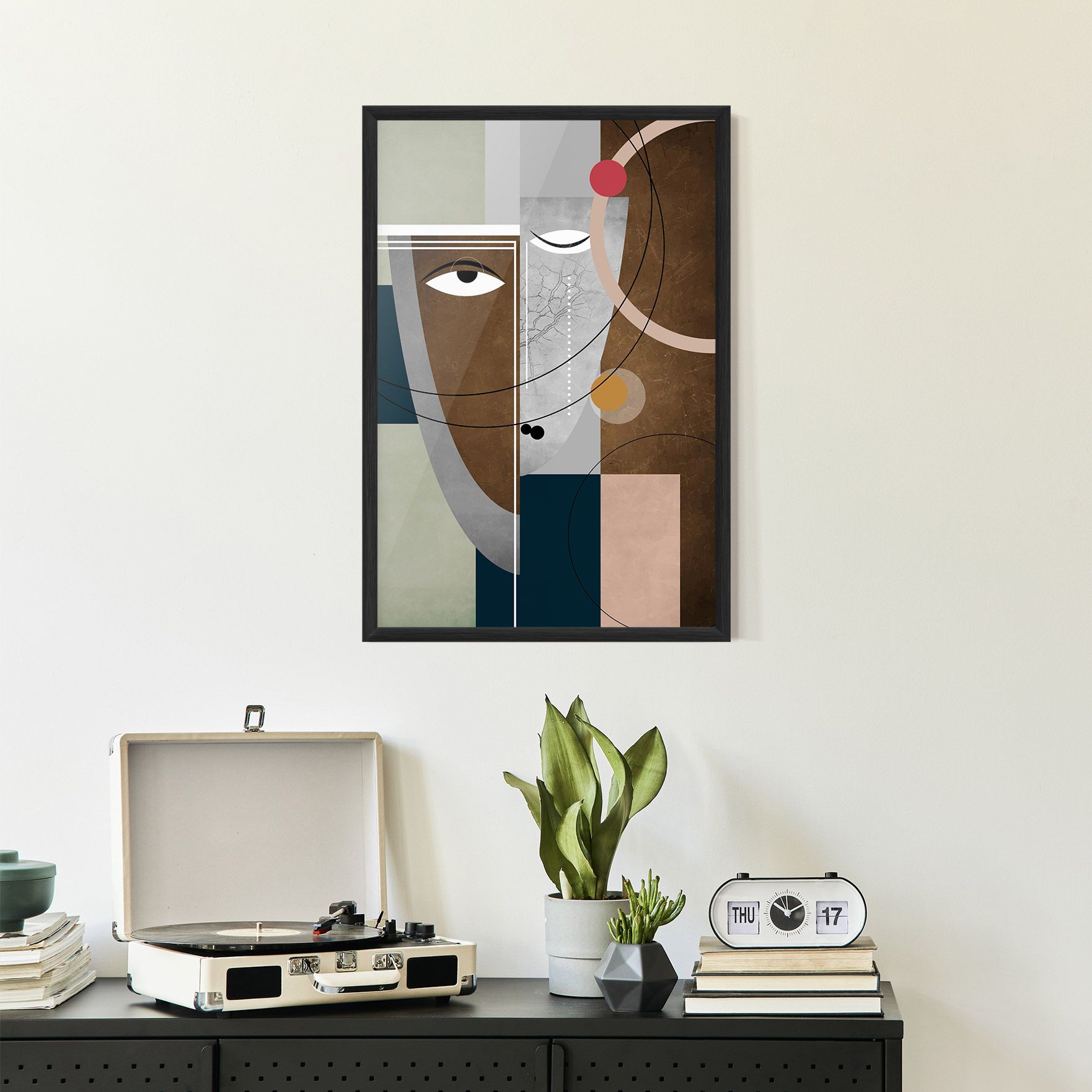 Abstract Brown Face mockup 2