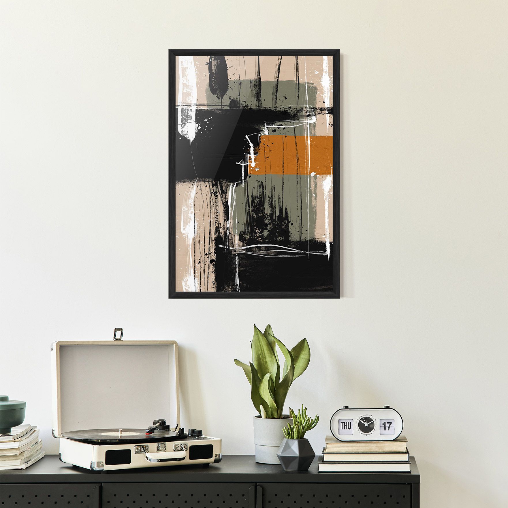 Modern Oil Painting With White mockup 2
