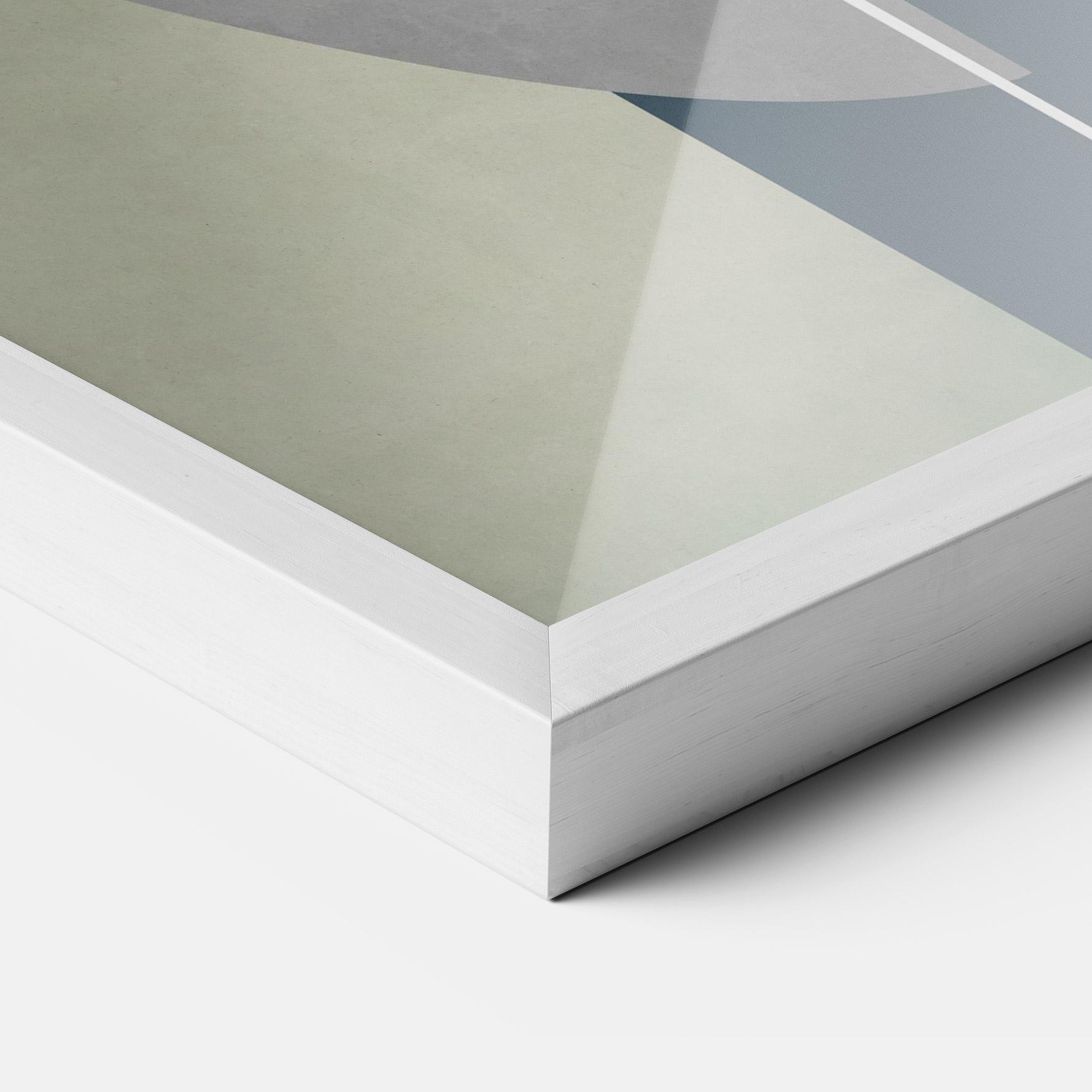 Keretezett Poszter Abstract Brown Face mockup 3