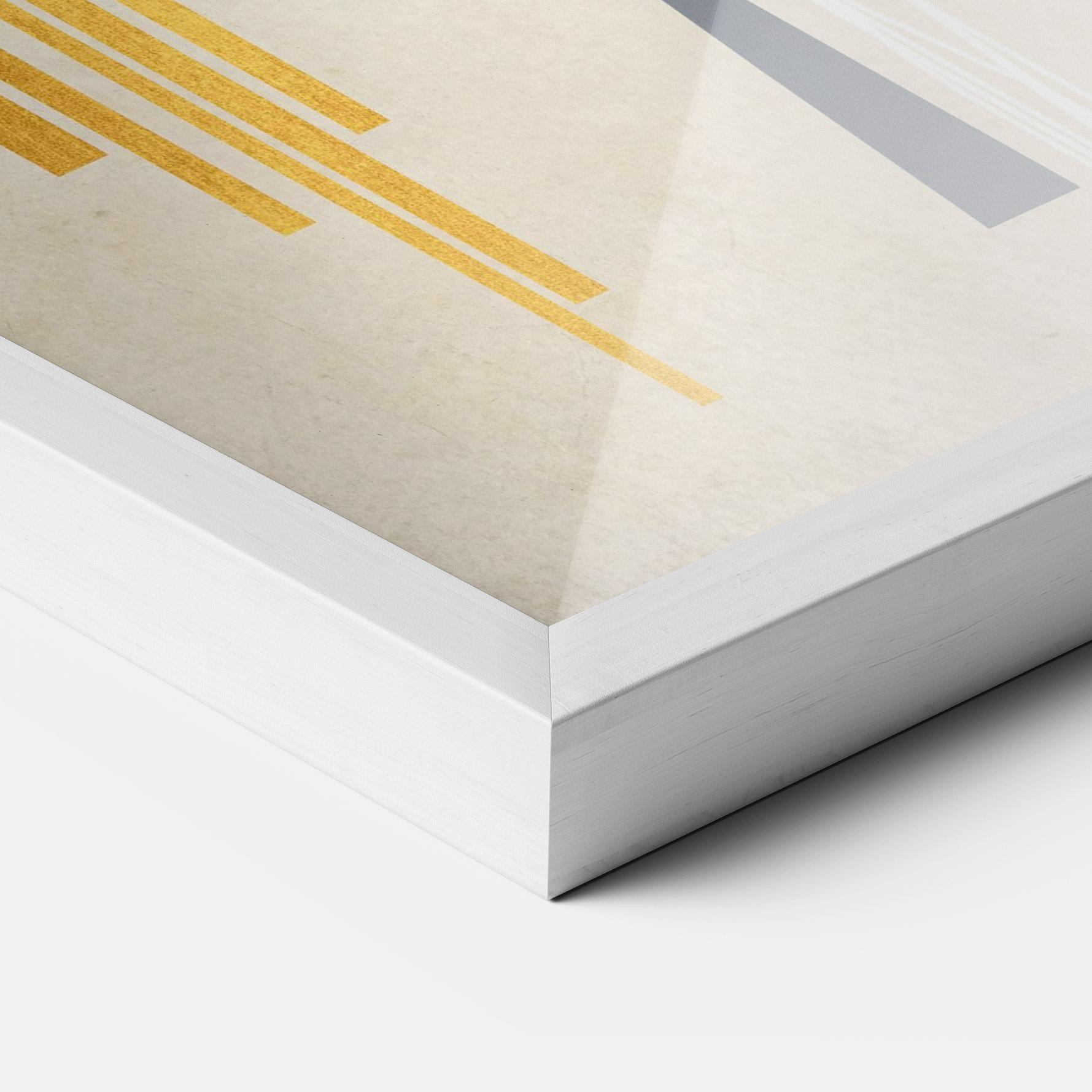 Keretezett Poszter Abstract Grey Face 1 mockup 3