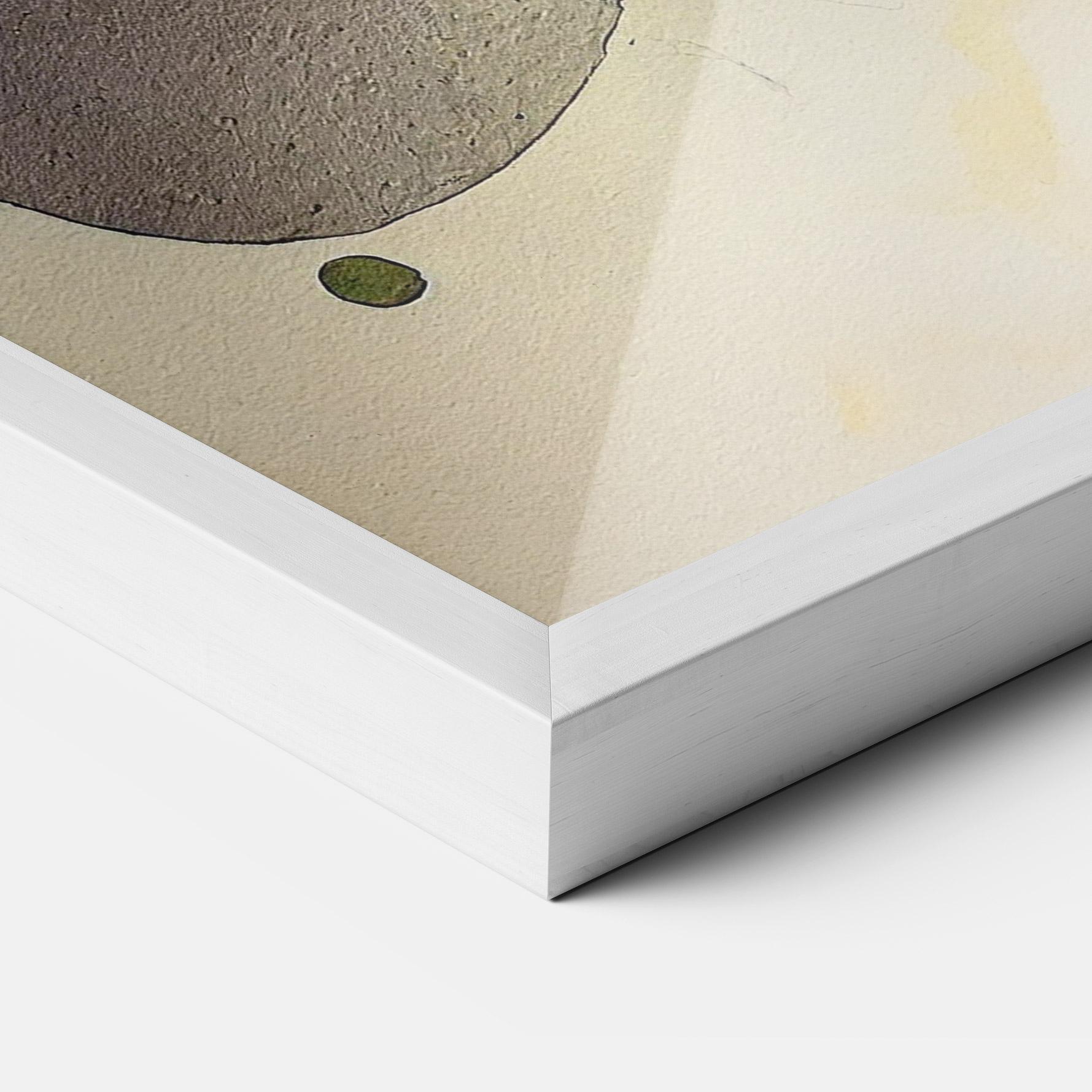 Keretezett Poszter Abstract Lemons mockup 3