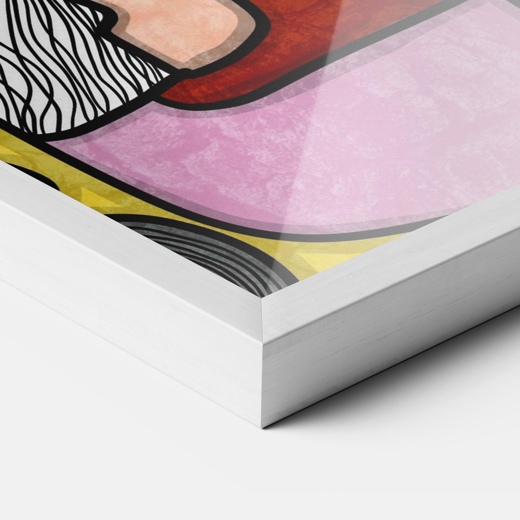 Keretezett Poszter Abstract Looking Eyes mockup 3