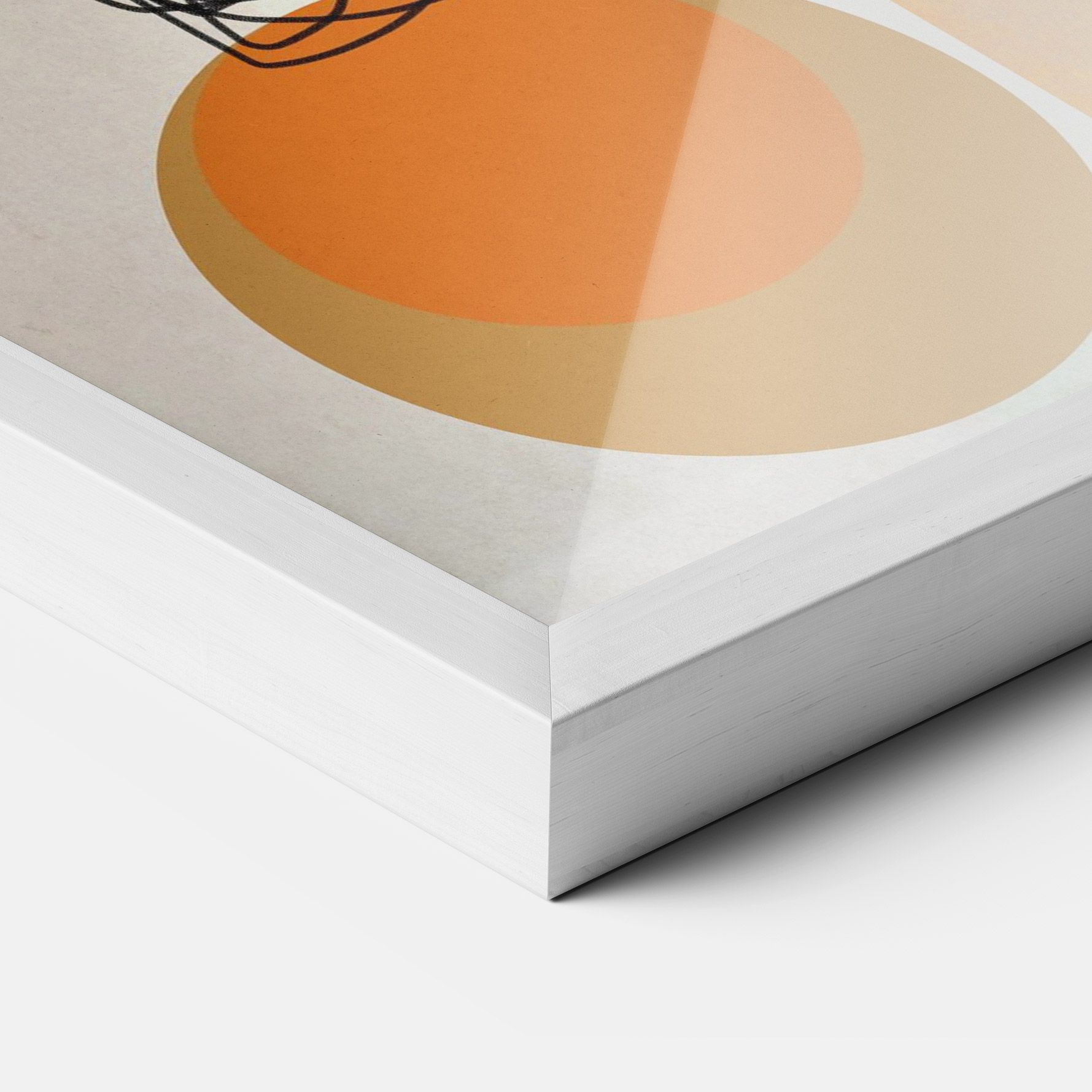 Abstract Orange Face mockup 3