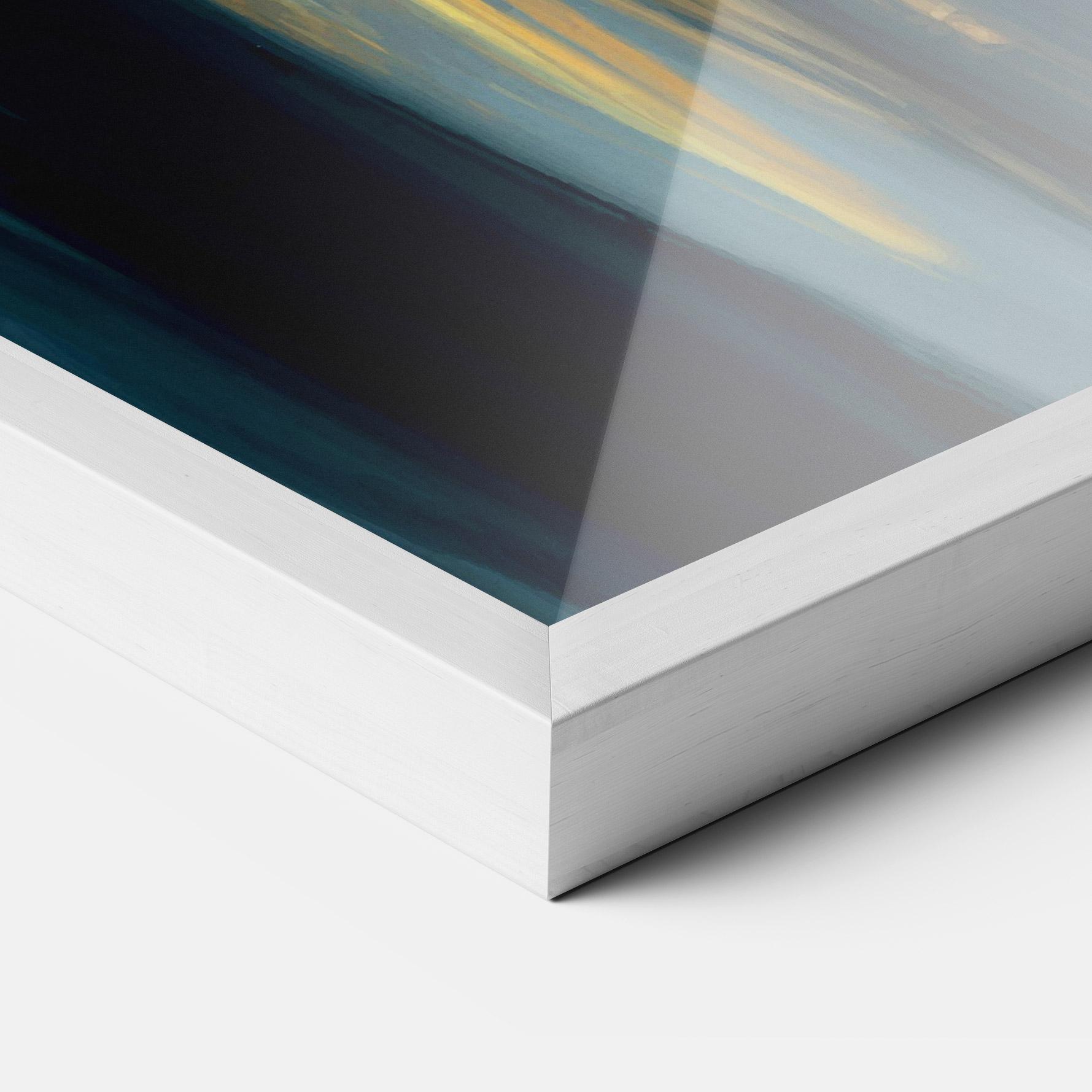 Keretezett Poszter Golden Black Blue Art mockup 3