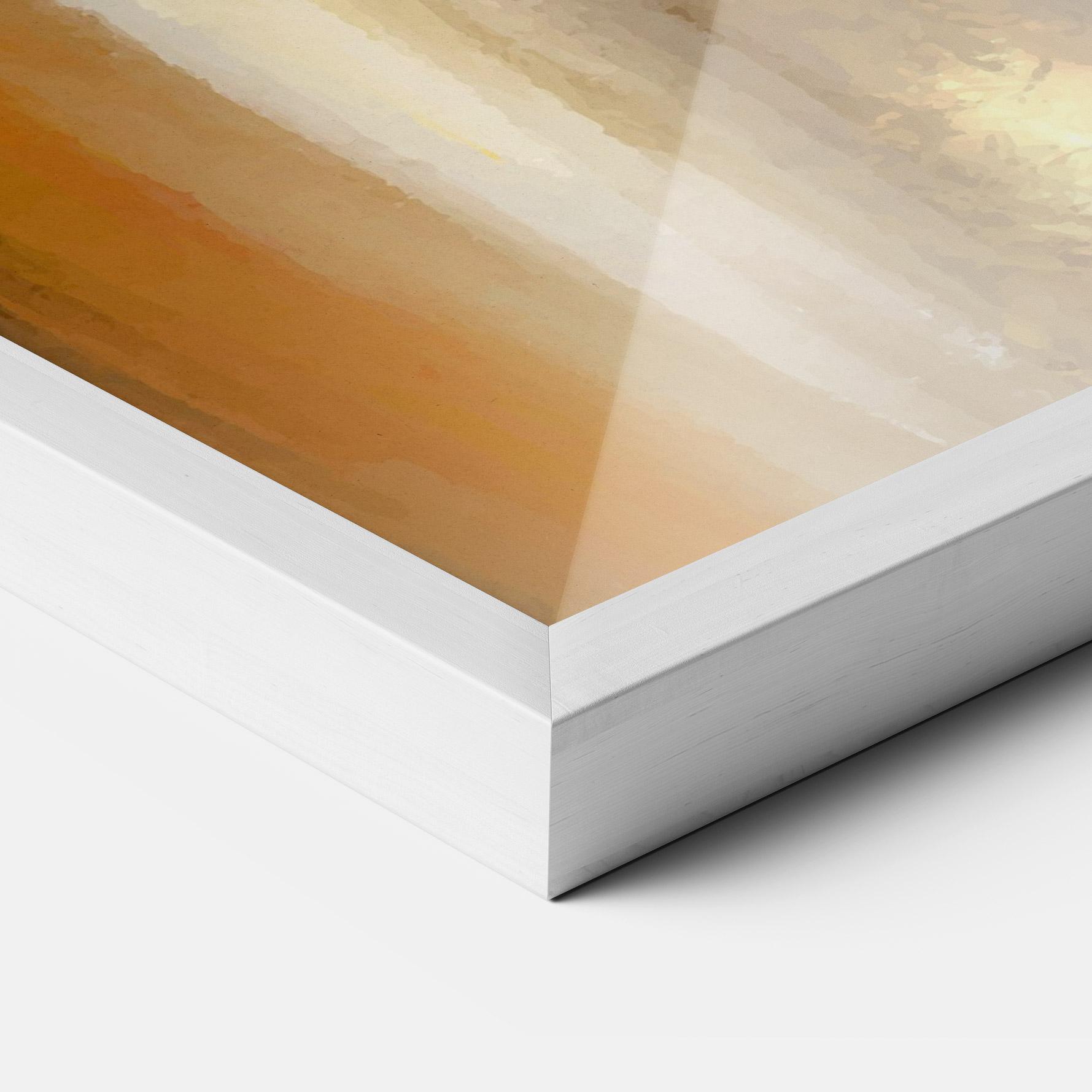 Keretezett Poszter Golden Brown Art mockup 3