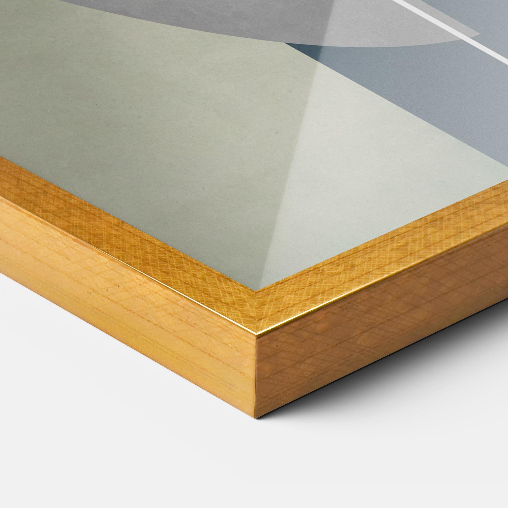 Keretezett Poszter Abstract Brown Face mockup 3