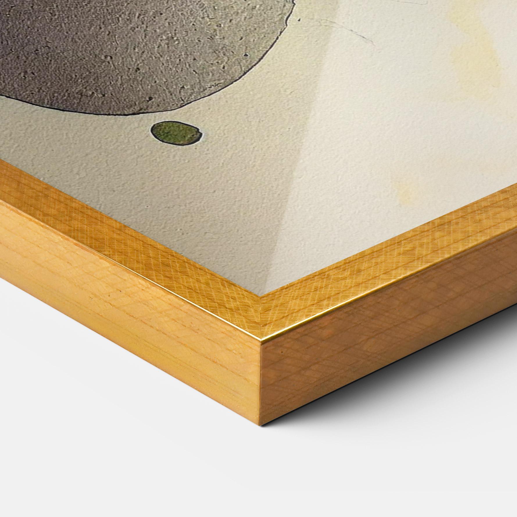 Keretezett Poszter Abstract Lemons mockup 3