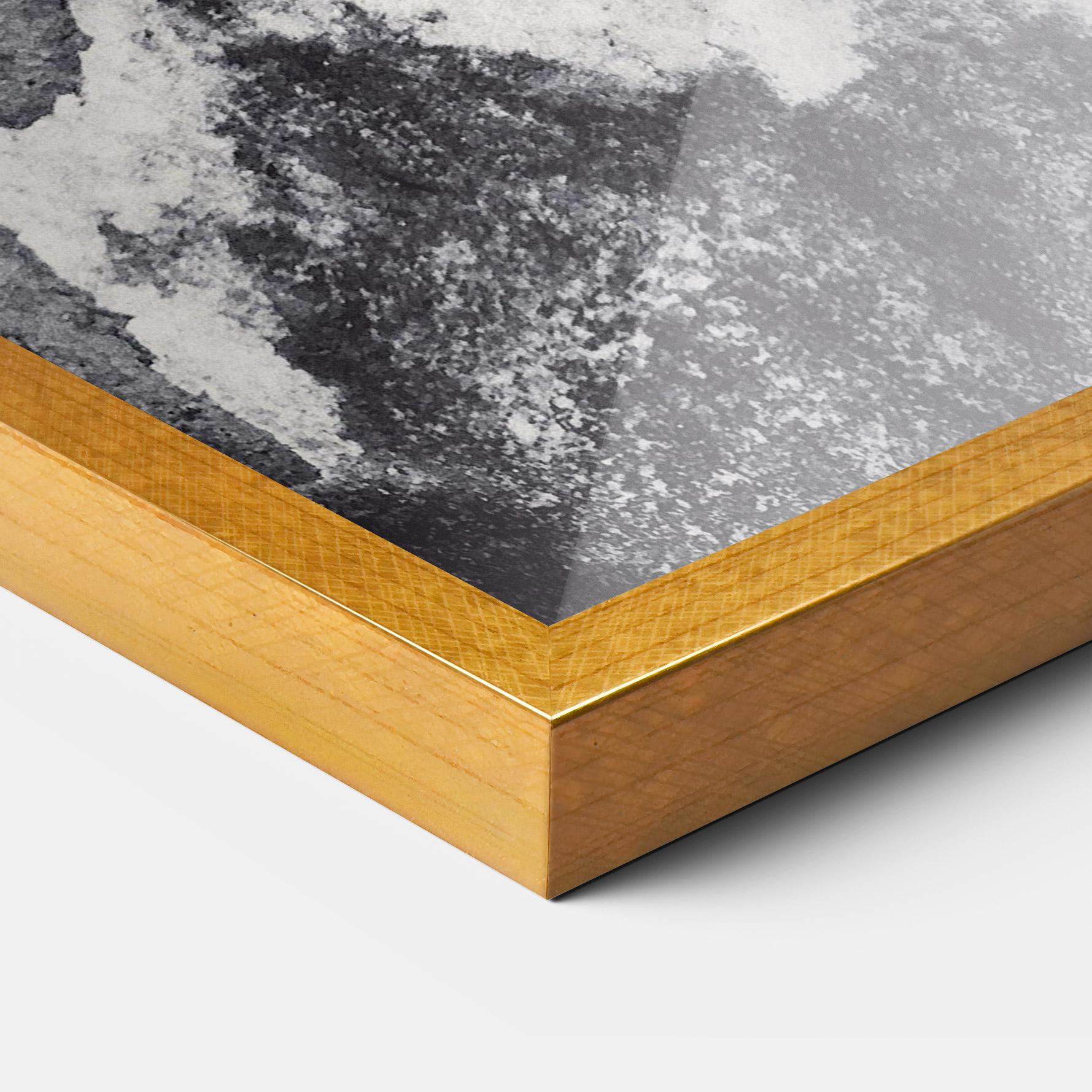 Keretezett Poszter Black And White Abstract mockup 3