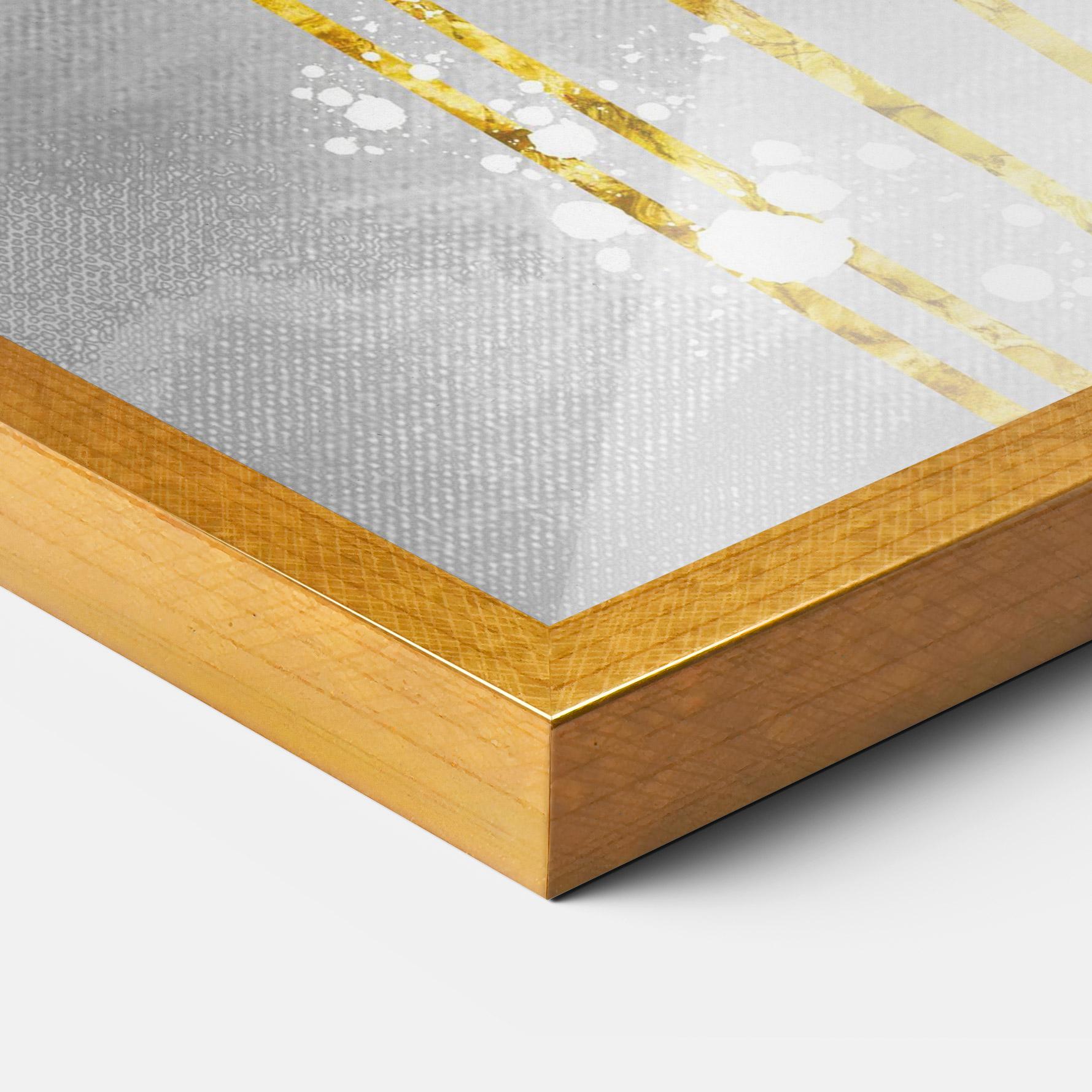 Keretezett Poszter Gold Moon And Birds mockup 3