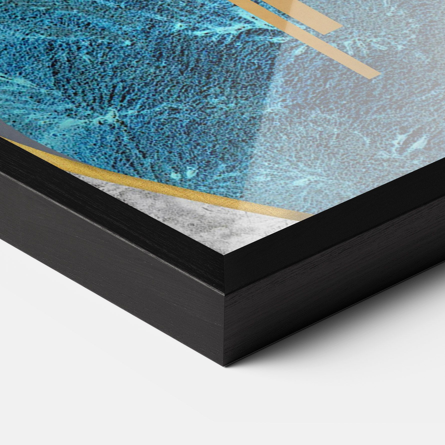 Abstract Blue Face mockup 3