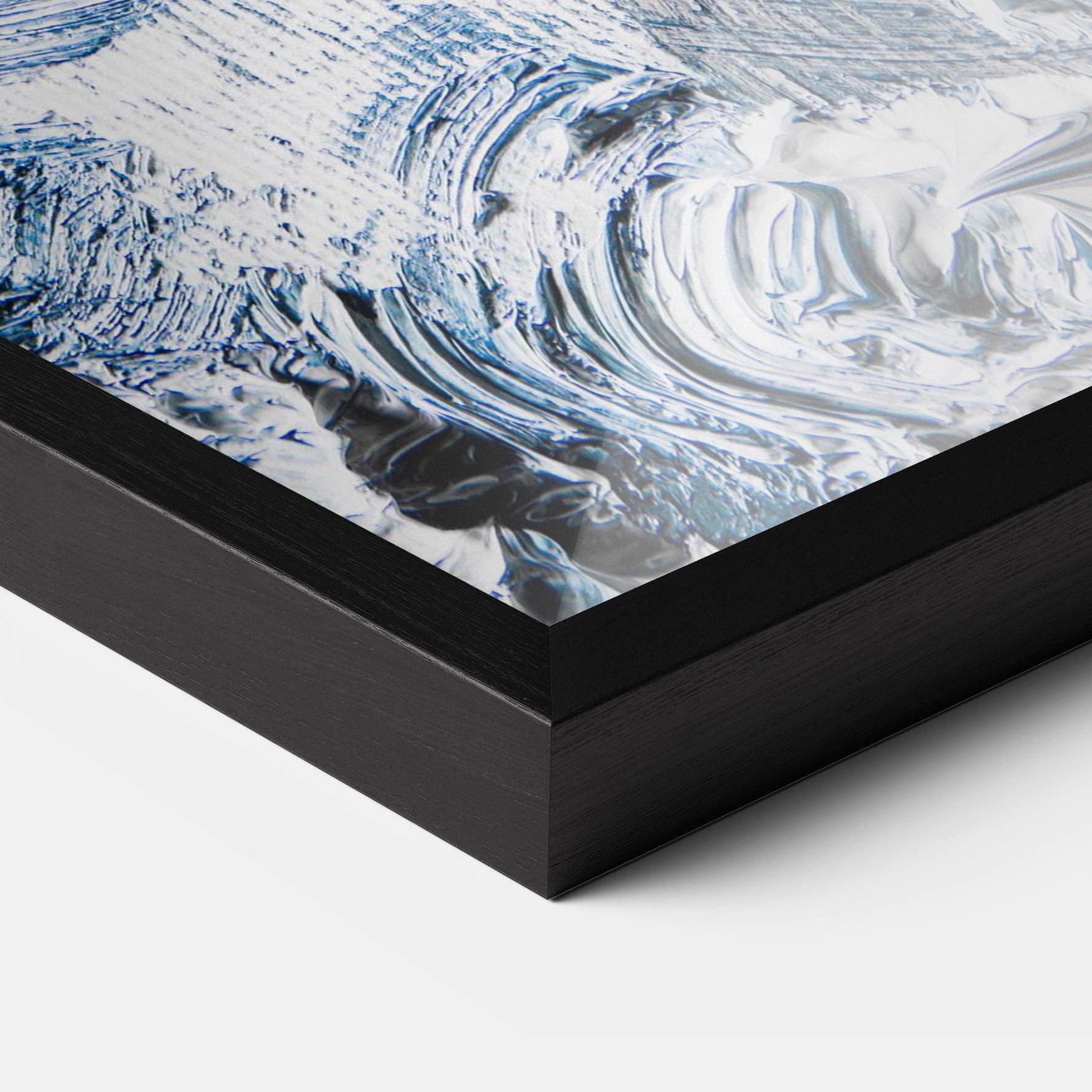 Keretezett Poszter Cream Textured Painting mockup 3