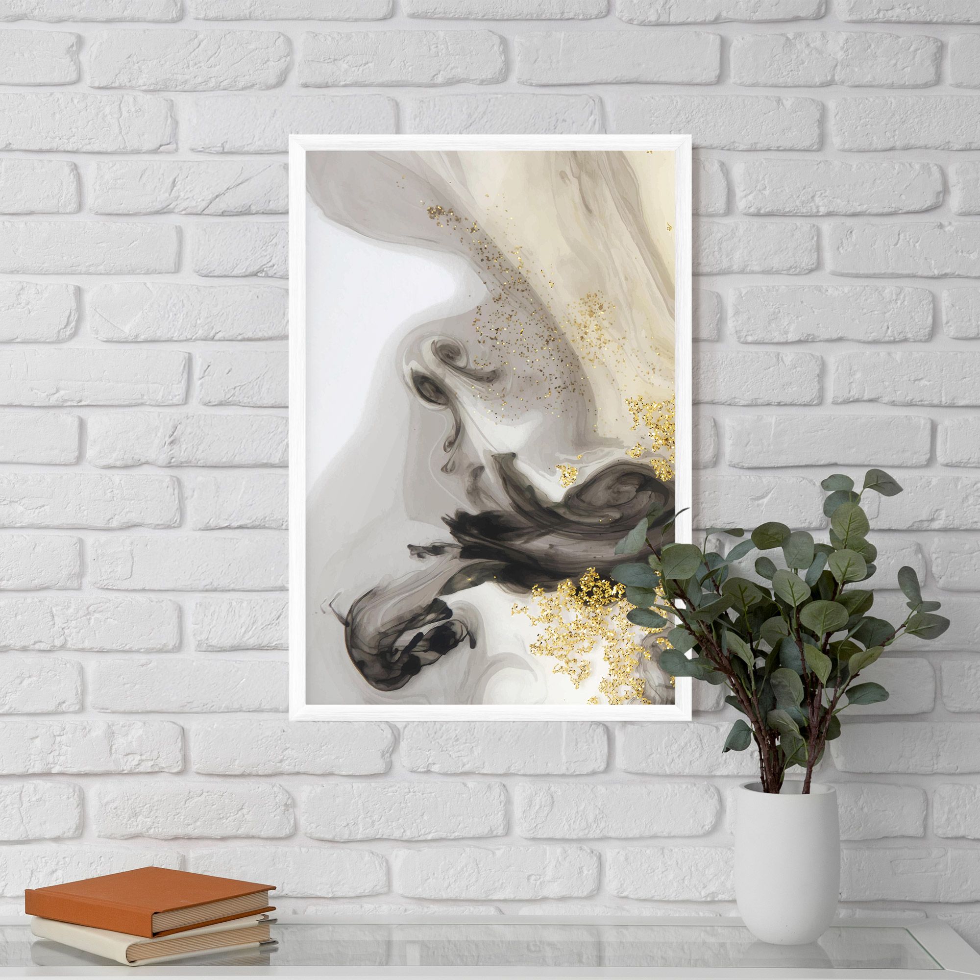 Gold Glitter Watercolor mockup 5