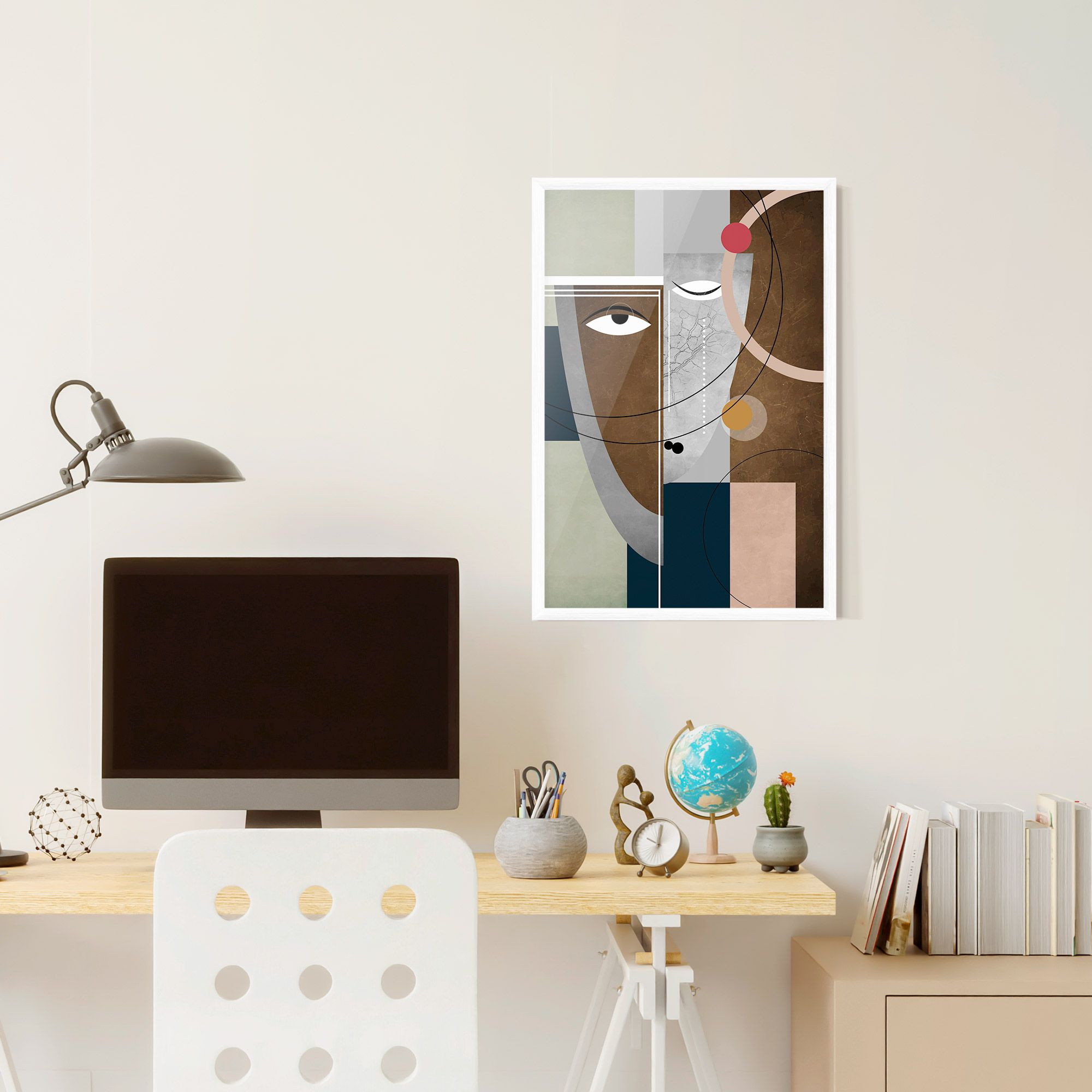 Abstract Brown Face mockup 6