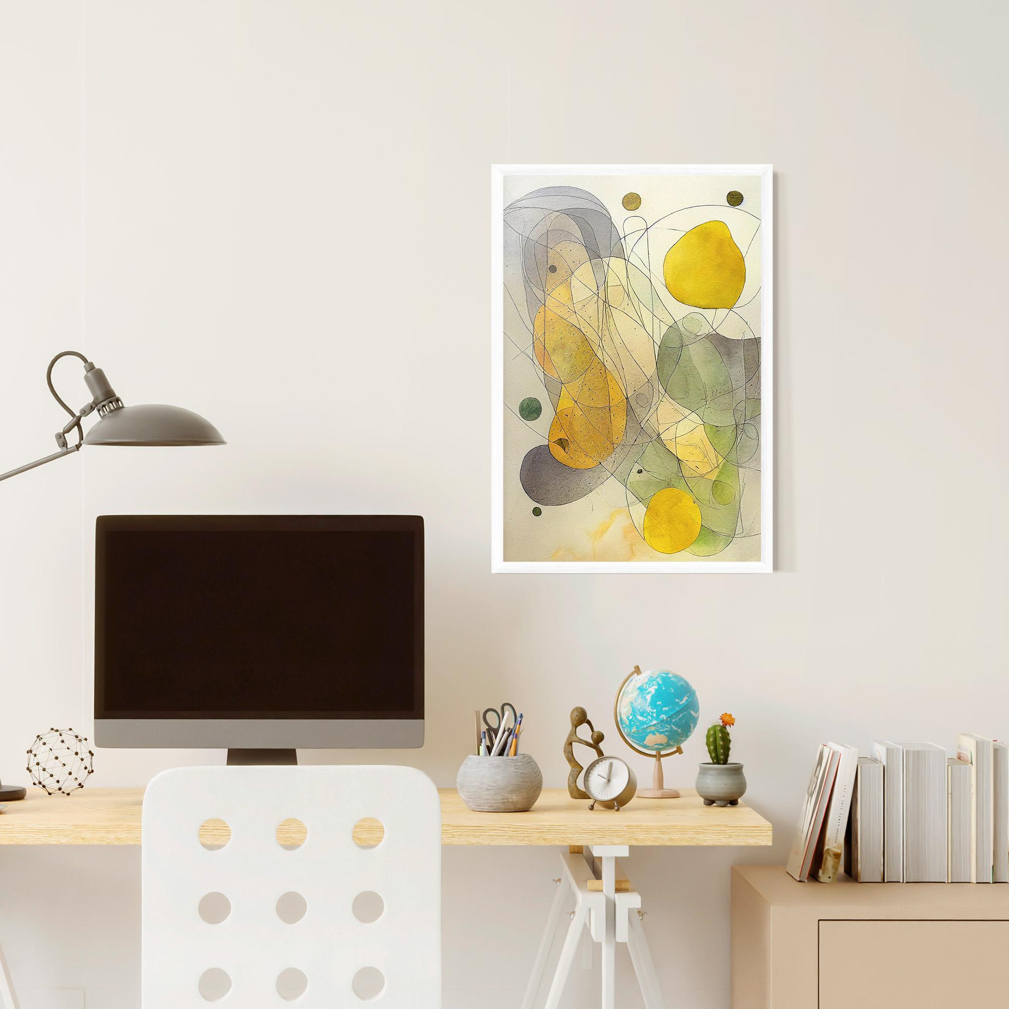 Keretezett Poszter Abstract Lemons mockup 6