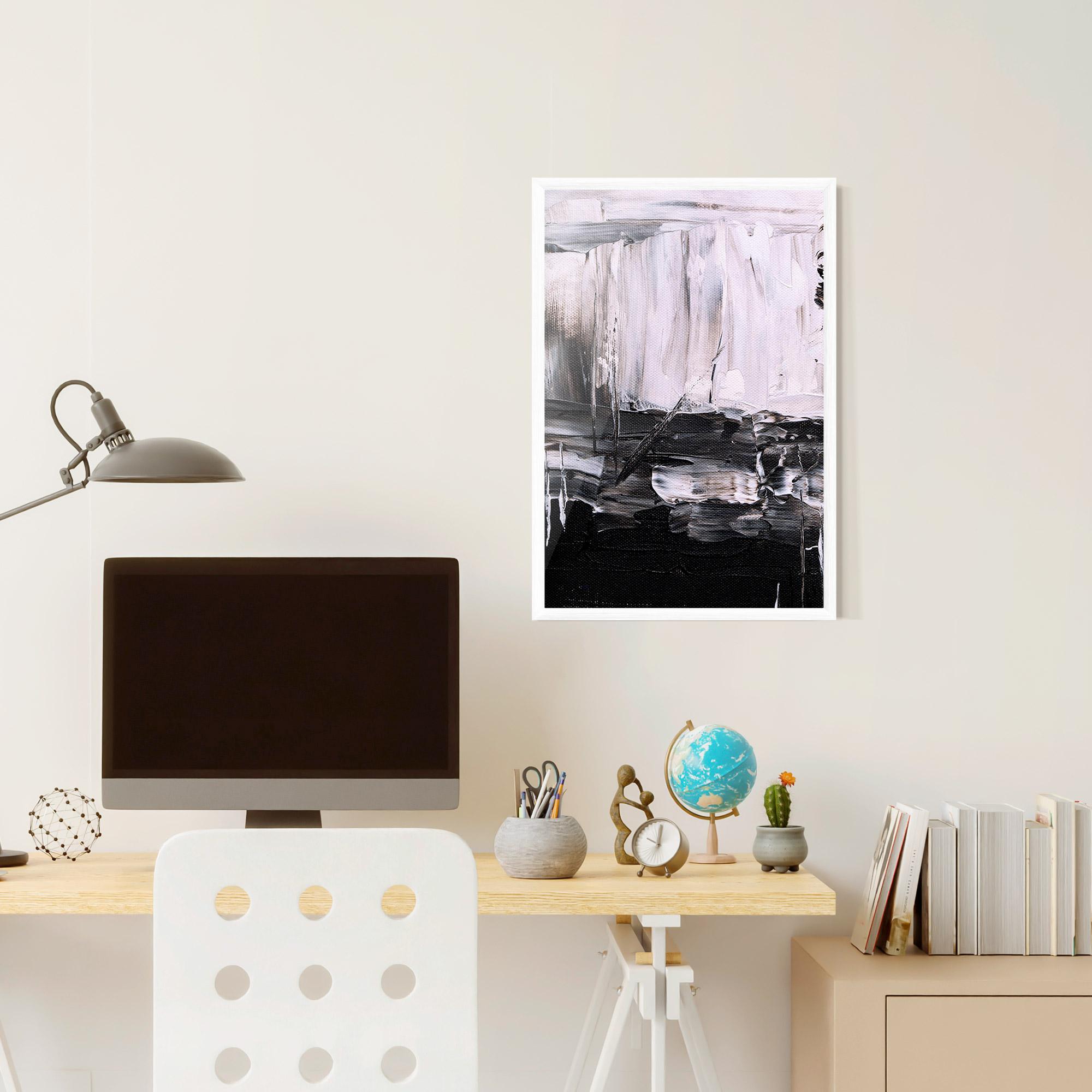 Keretezett Poszter Abstract Paintings mockup 6