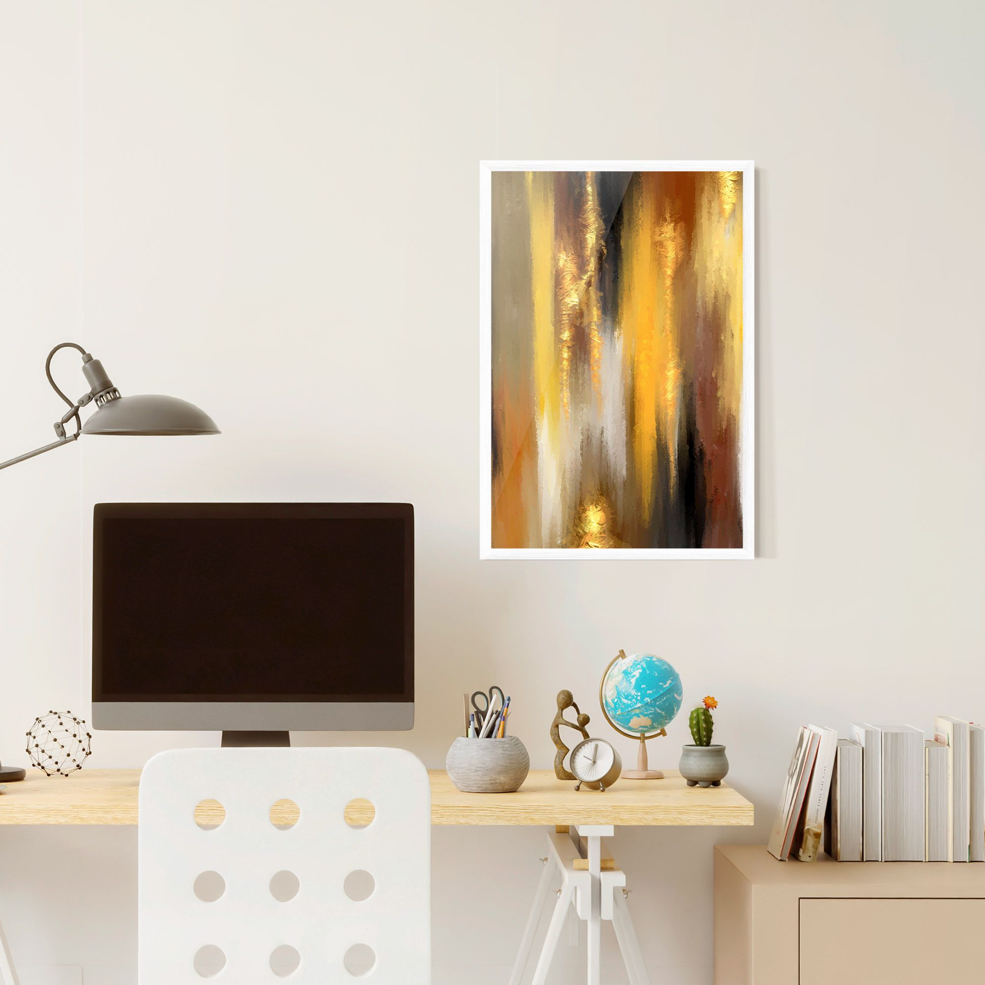 Golden Brown Art mockup 6