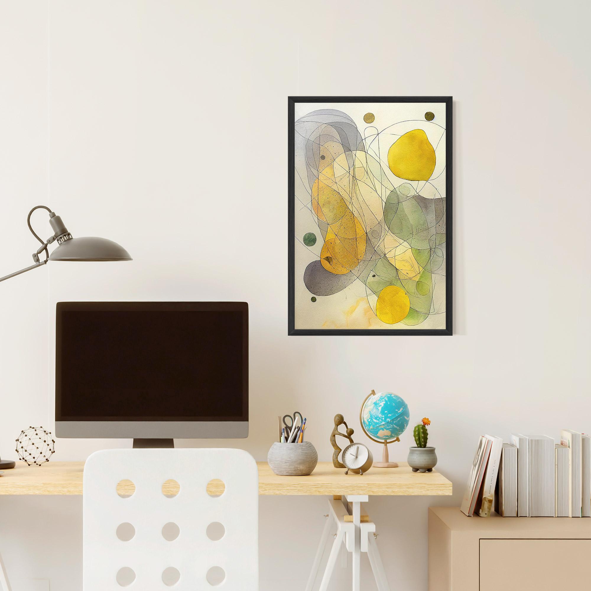 Keretezett Poszter Abstract Lemons mockup 6