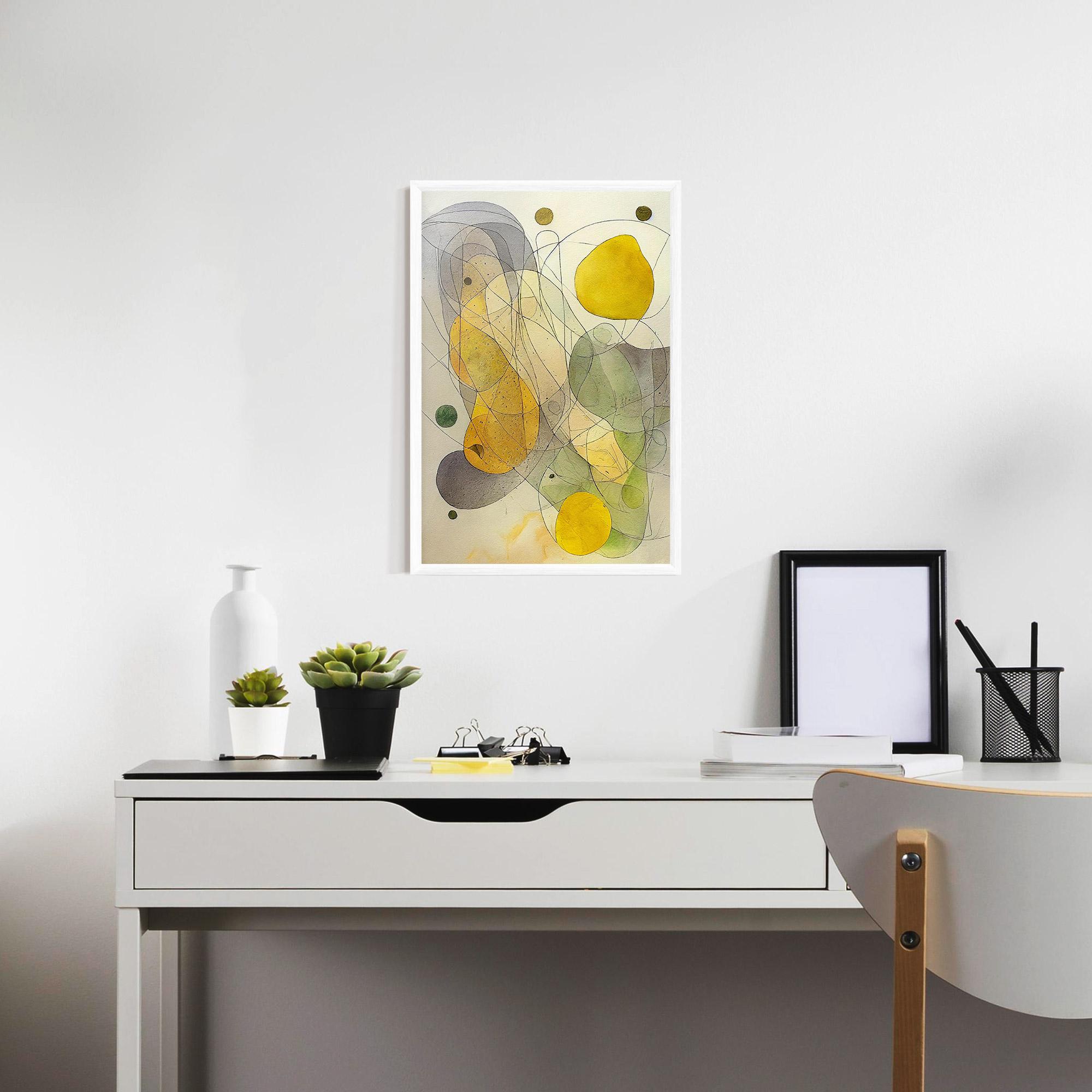 Keretezett Poszter Abstract Lemons mockup 7