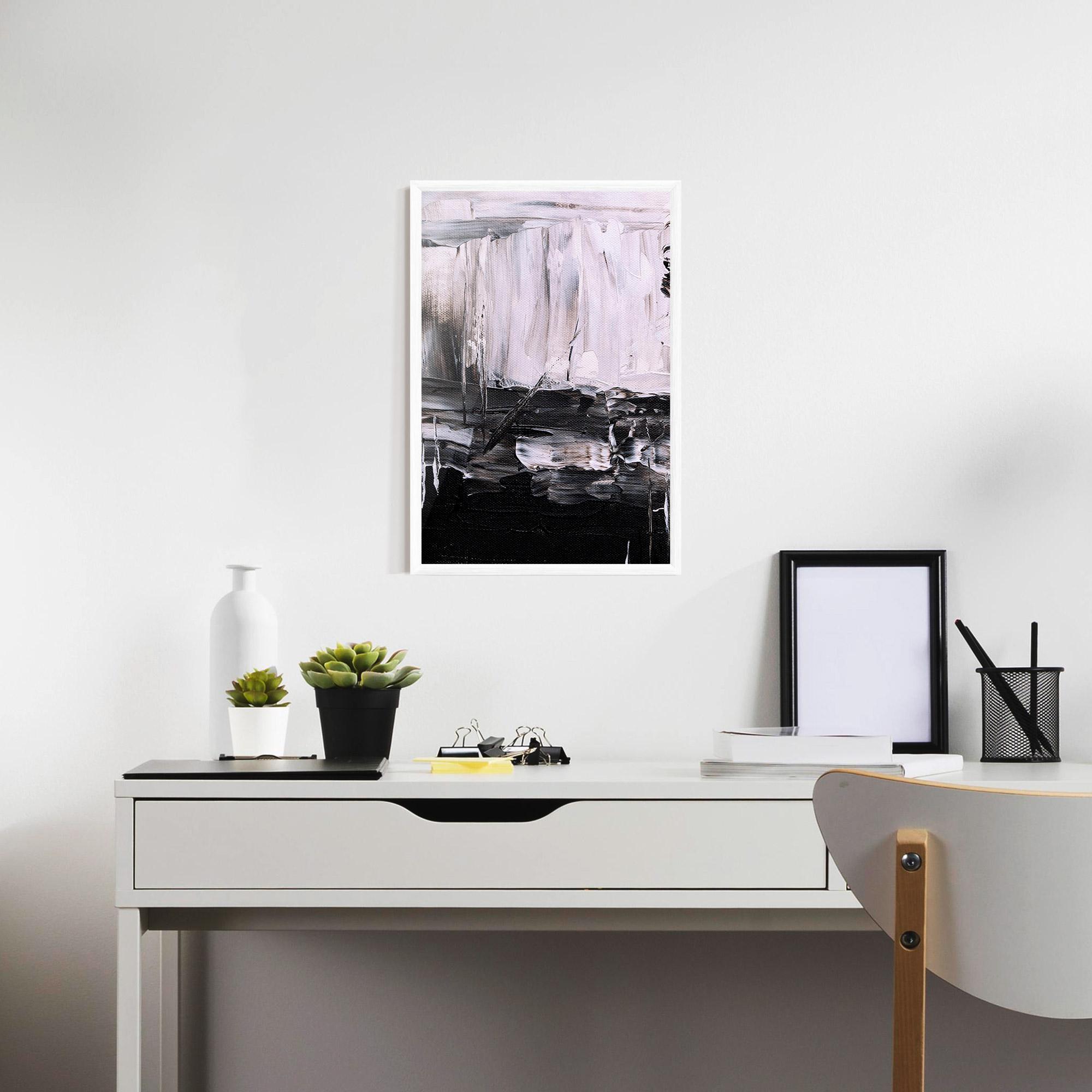 Keretezett Poszter Abstract Paintings mockup 7