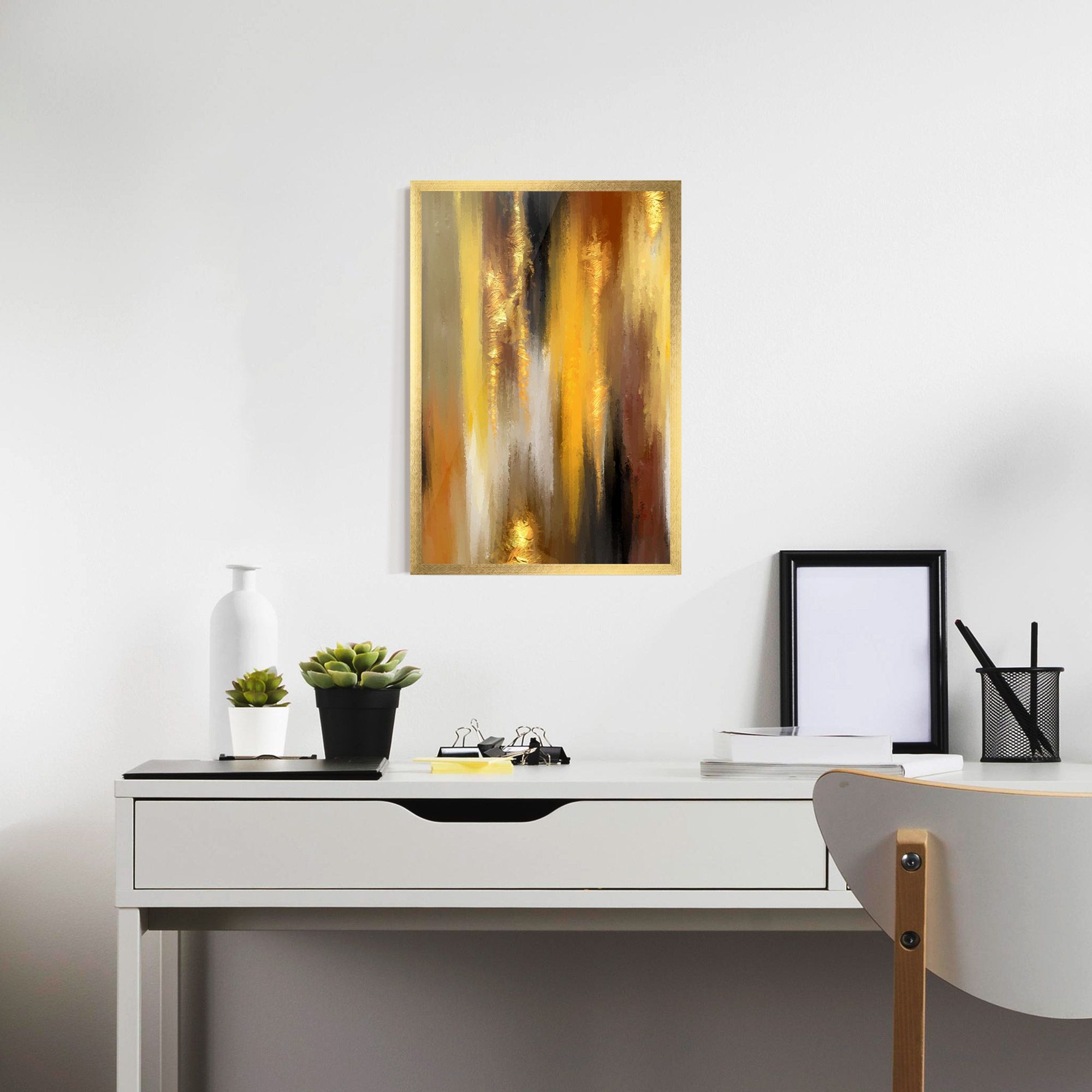 Golden Brown Art mockup 7