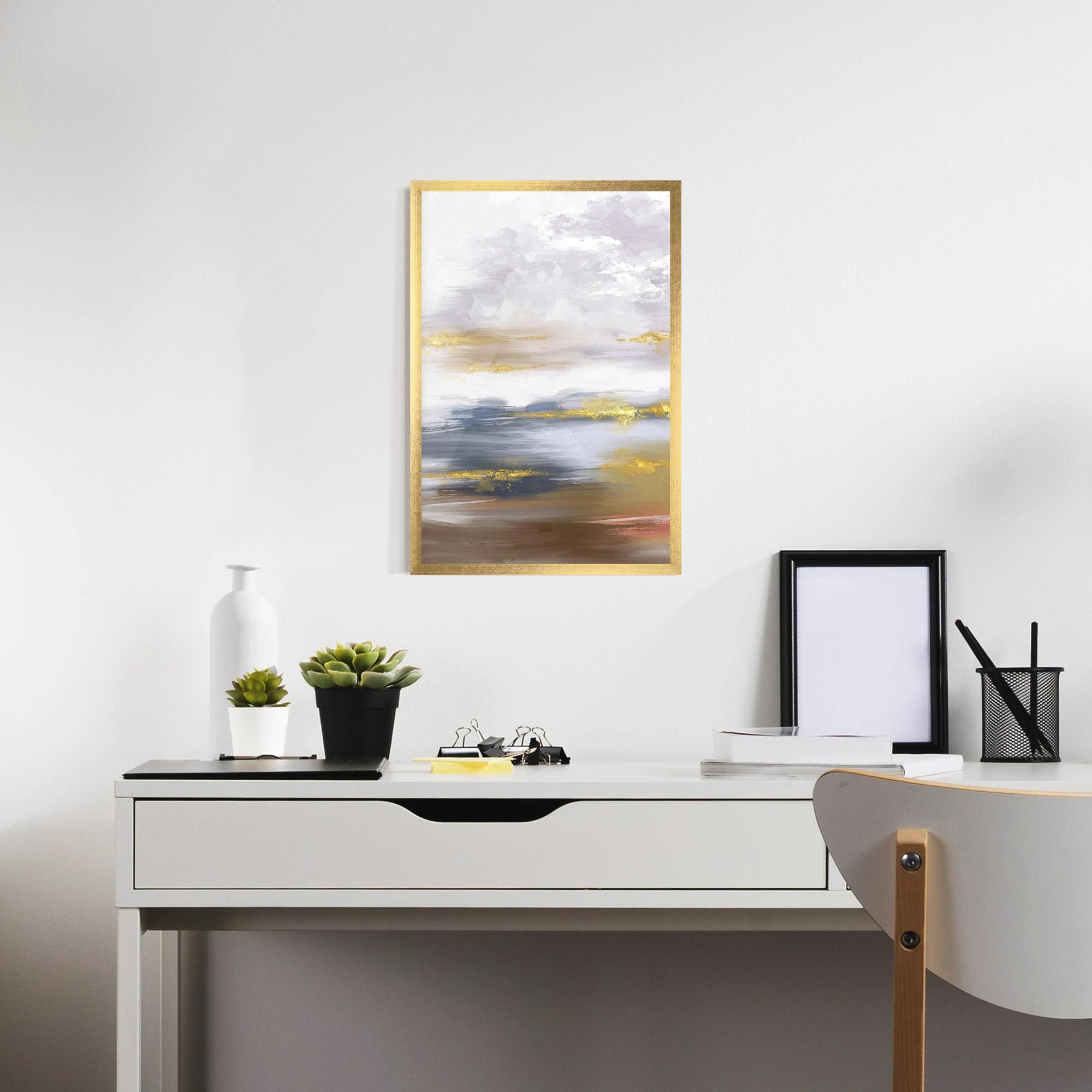 Keretezett Poszter Messy Gold Art mockup 7